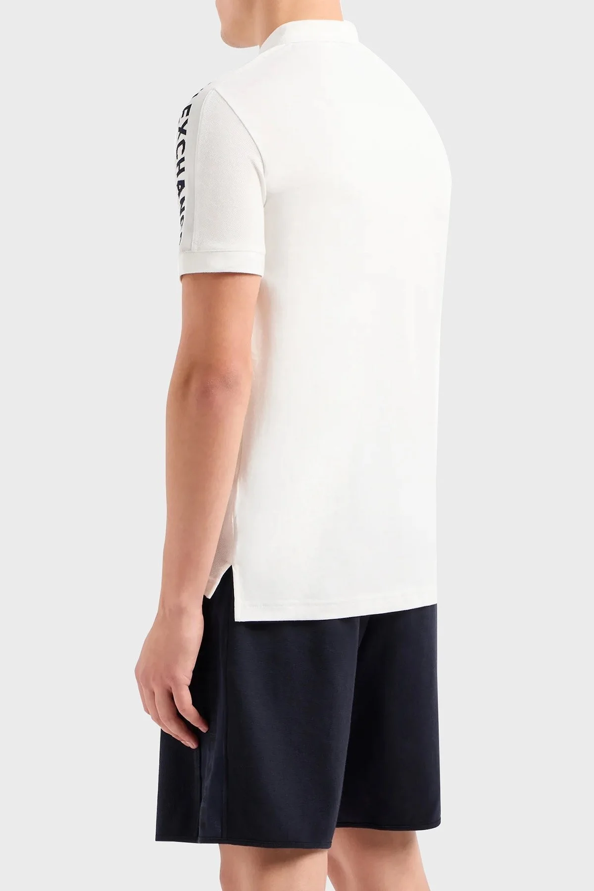 Armani Exchange Pamuklu Regular Fit Erkek Polo Yaka T Shirt 3DZFLA ZJM5Z 1116 BEYAZ - 2