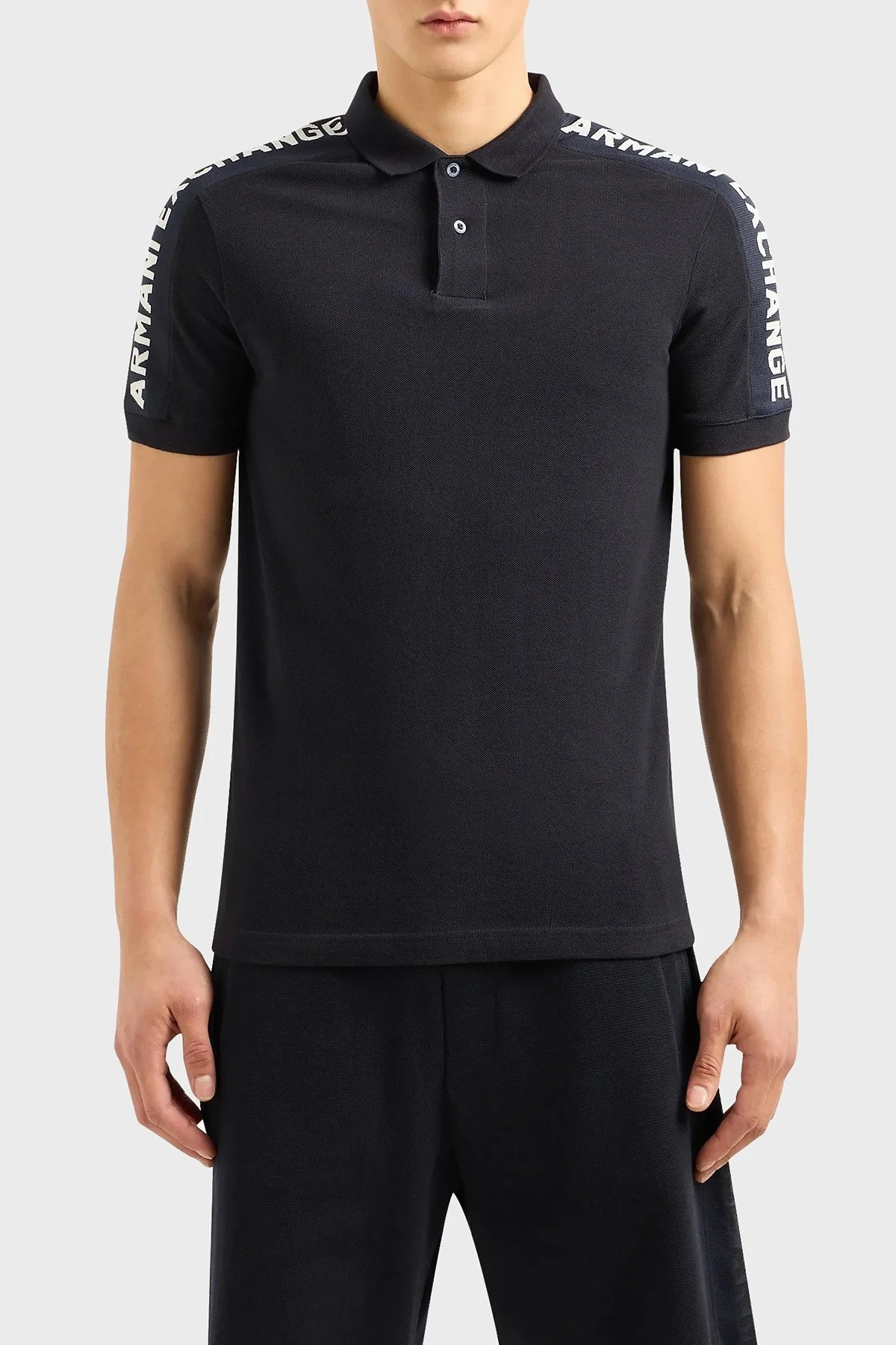 Armani Exchange Pamuklu Regular Fit Erkek Polo Yaka T Shirt 3DZFLA ZJM5Z 1583 LACİVERT - 1