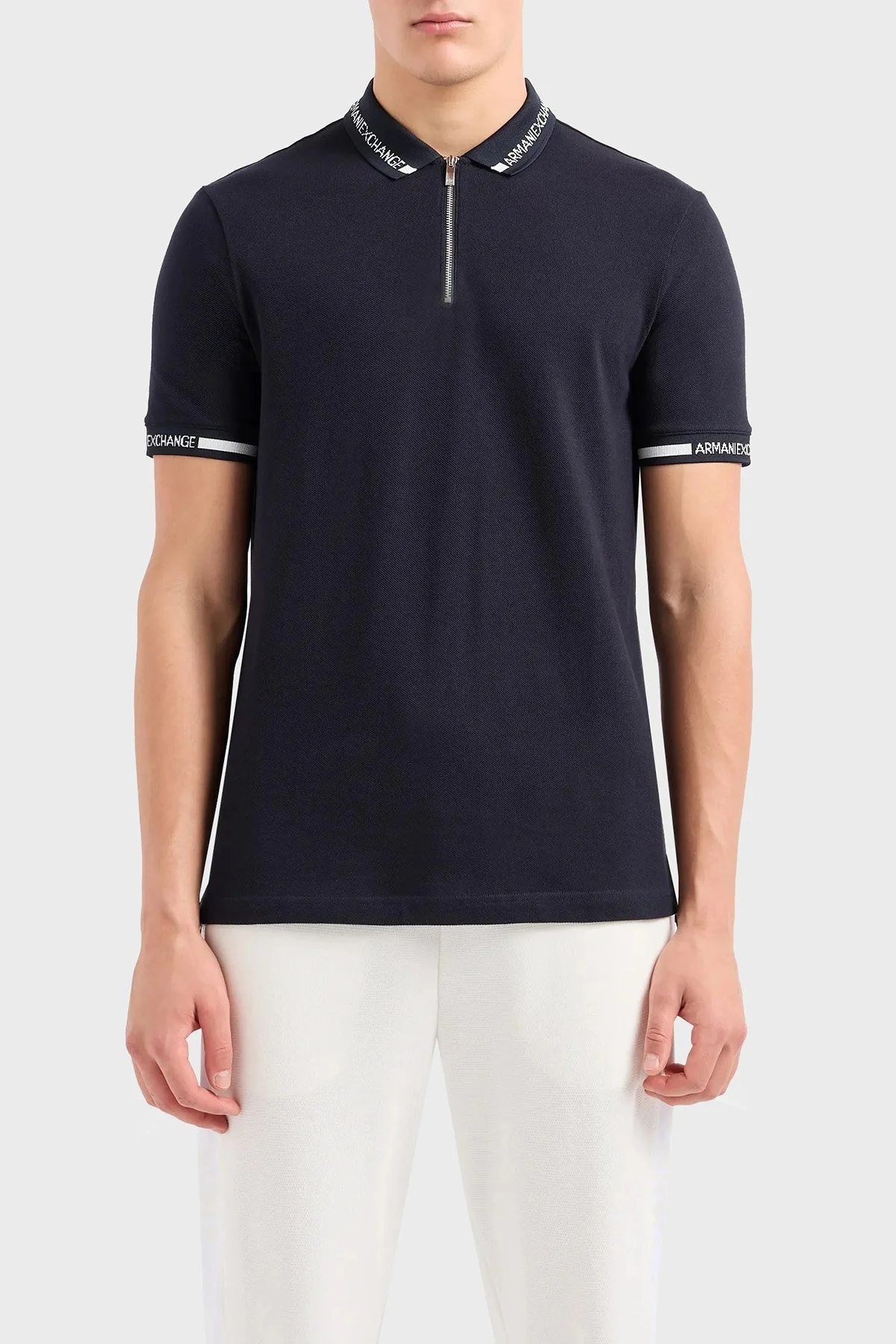 Armani Exchange Pamuklu Regular Fit Erkek Polo Yaka T Shirt 3DZFLH ZJM5Z 1583 LACİVERT - 1