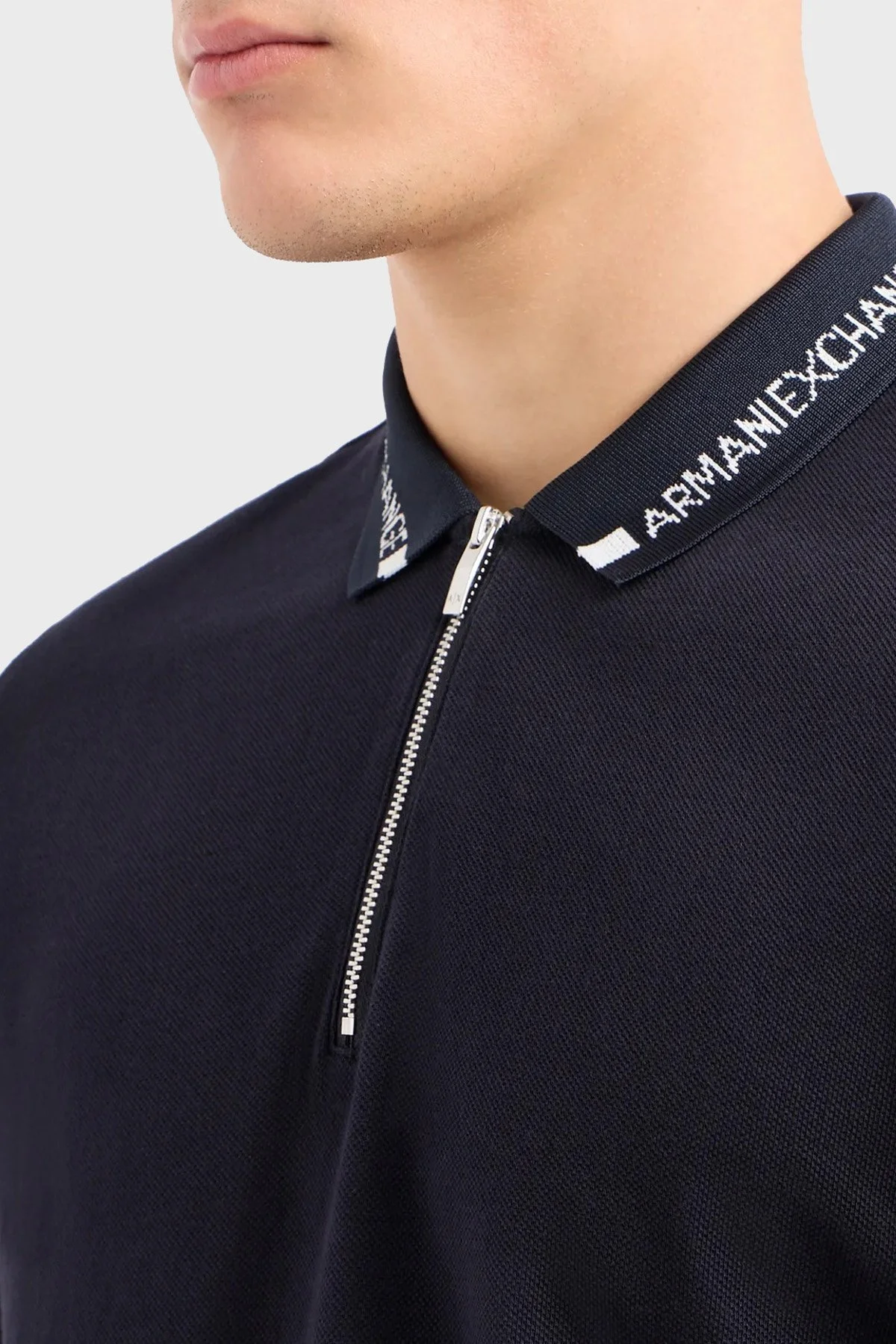 Armani Exchange Pamuklu Regular Fit Erkek Polo Yaka T Shirt 3DZFLH ZJM5Z 1583 LACİVERT - 3