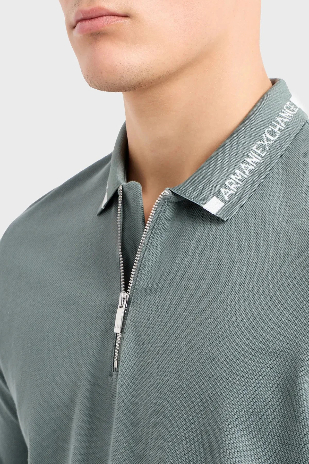 Armani Exchange Pamuklu Regular Fit Erkek Polo Yaka T Shirt 3DZFLH ZJM5Z 1888 MİNT - 4