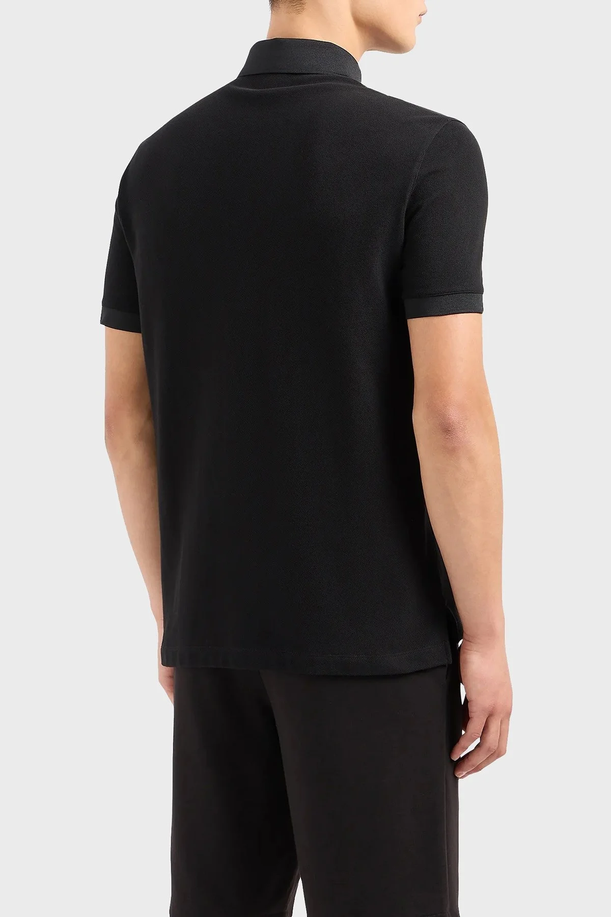 Armani Exchange Pamuklu Regular Fit Erkek Polo Yaka T Shirt 3DZFSB ZJM5Z 1200 SİYAH - 2