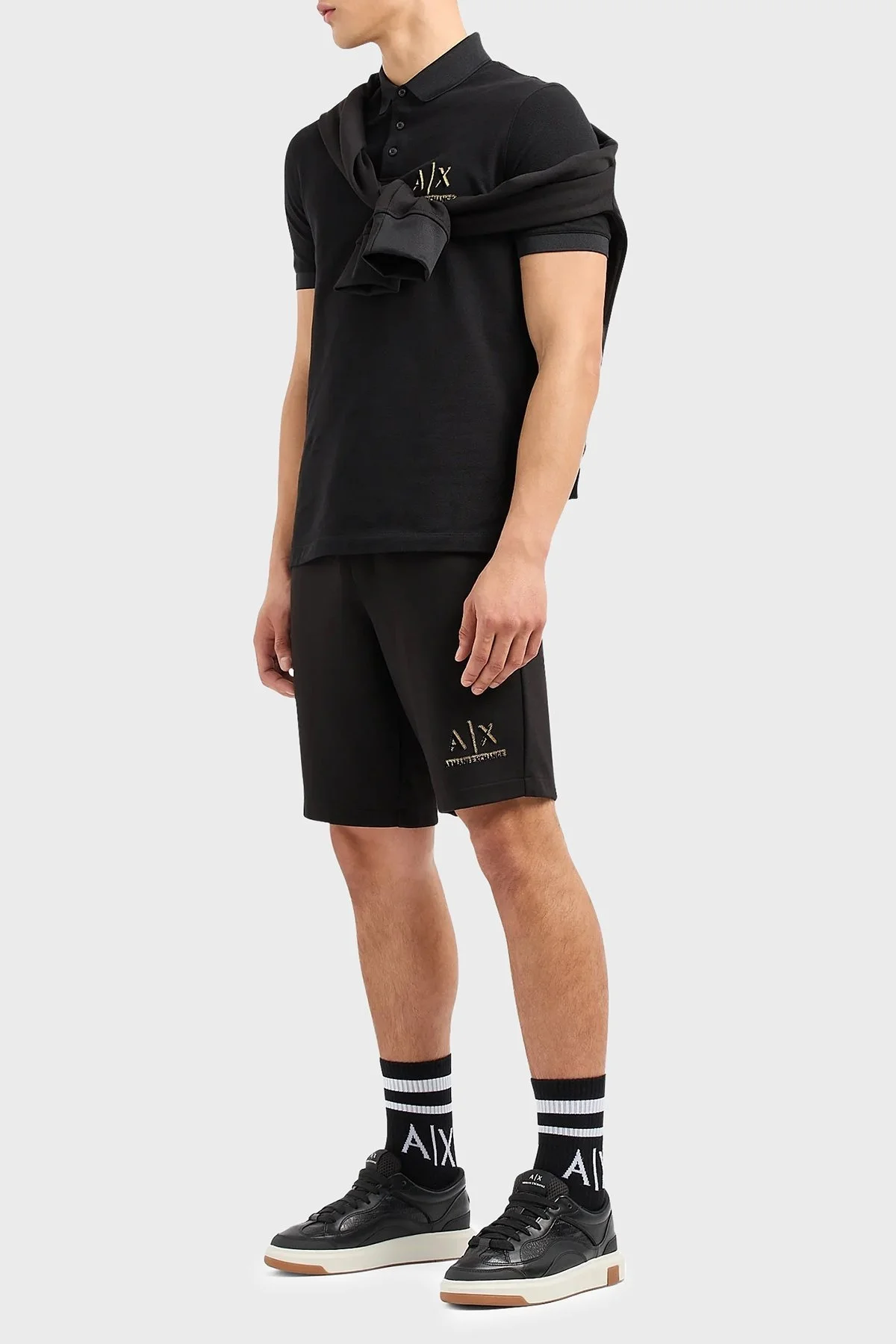 Armani Exchange Pamuklu Regular Fit Erkek Polo Yaka T Shirt 3DZFSB ZJM5Z 1200 SİYAH - 3