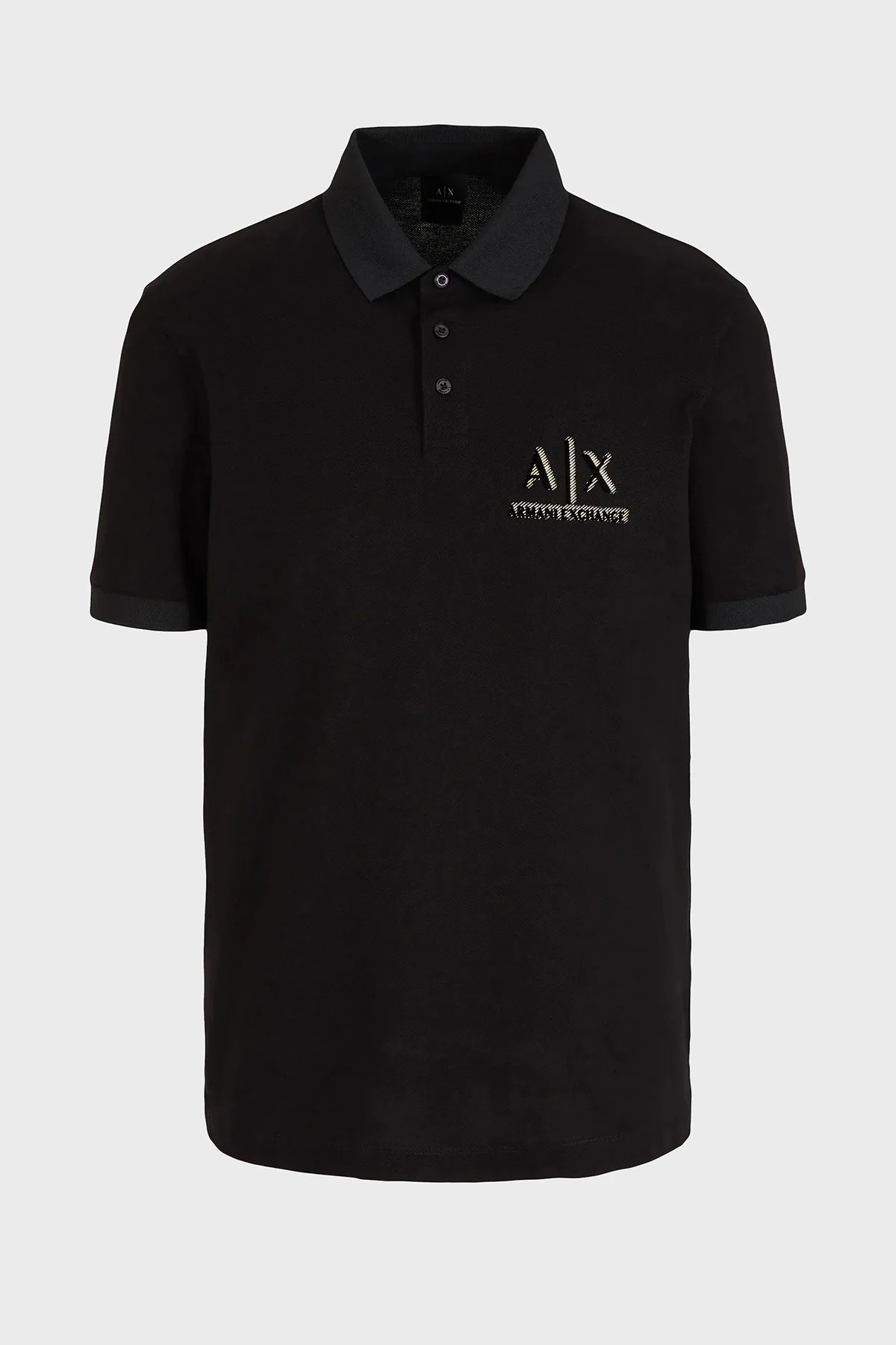 Armani Exchange Pamuklu Regular Fit Erkek Polo Yaka T Shirt 3DZFSB ZJM5Z 1200 SİYAH - 5