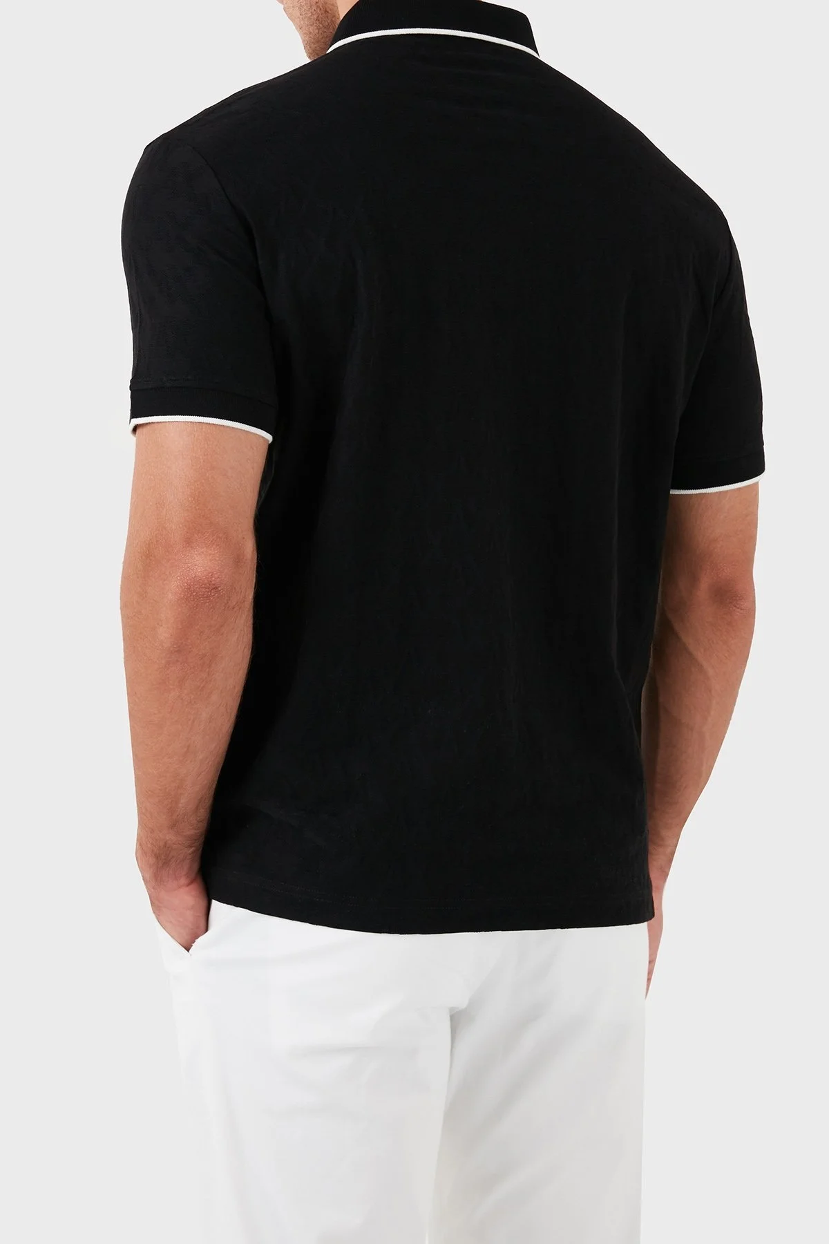 Armani Exchange Pamuklu Regular Fit Erkek Polo Yaka T Shirt 6DZFLA ZJ2ZZ 1200 SİYAH - 2