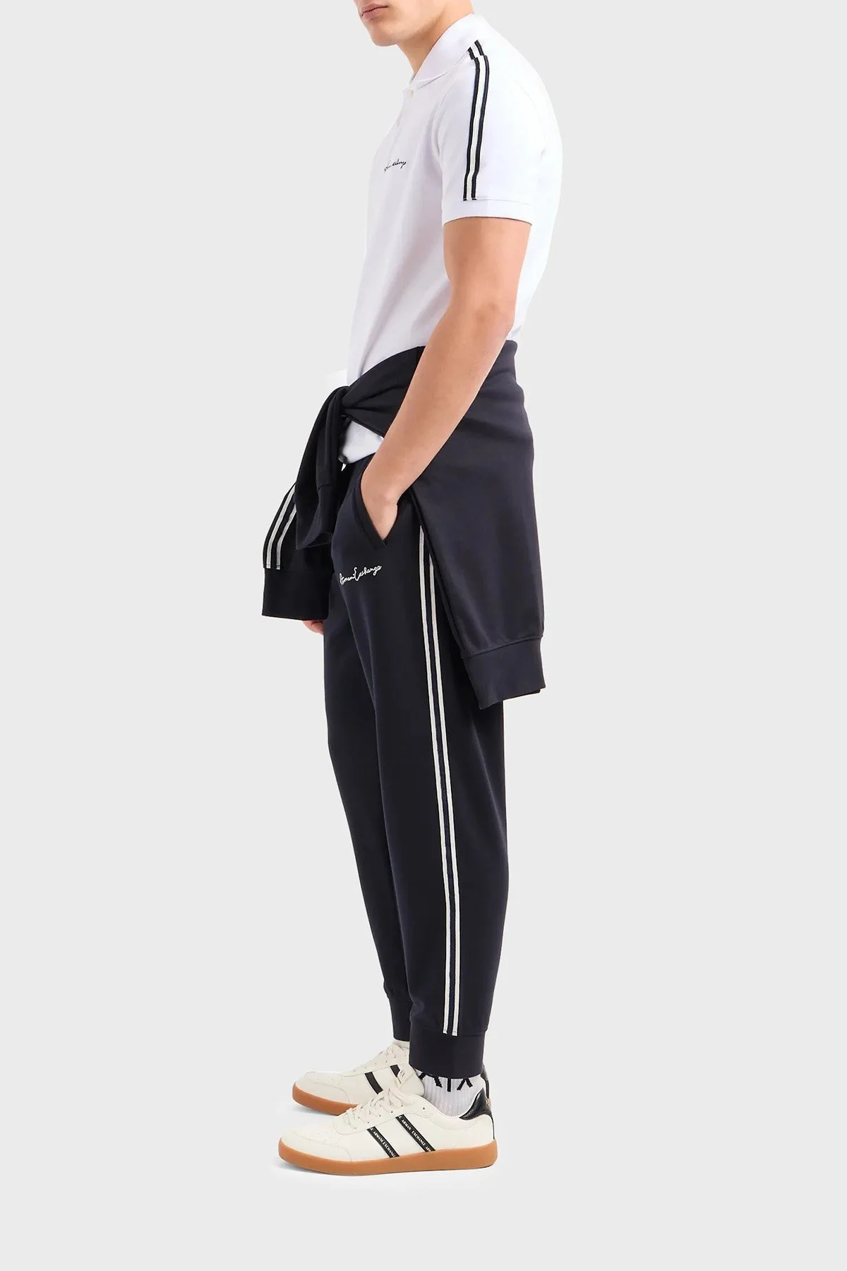 Armani Exchange Pamuklu Regular Fit Erkek Polo Yaka T Shirt 8NZFSG ZJ81Z 1100 BEYAZ - 2