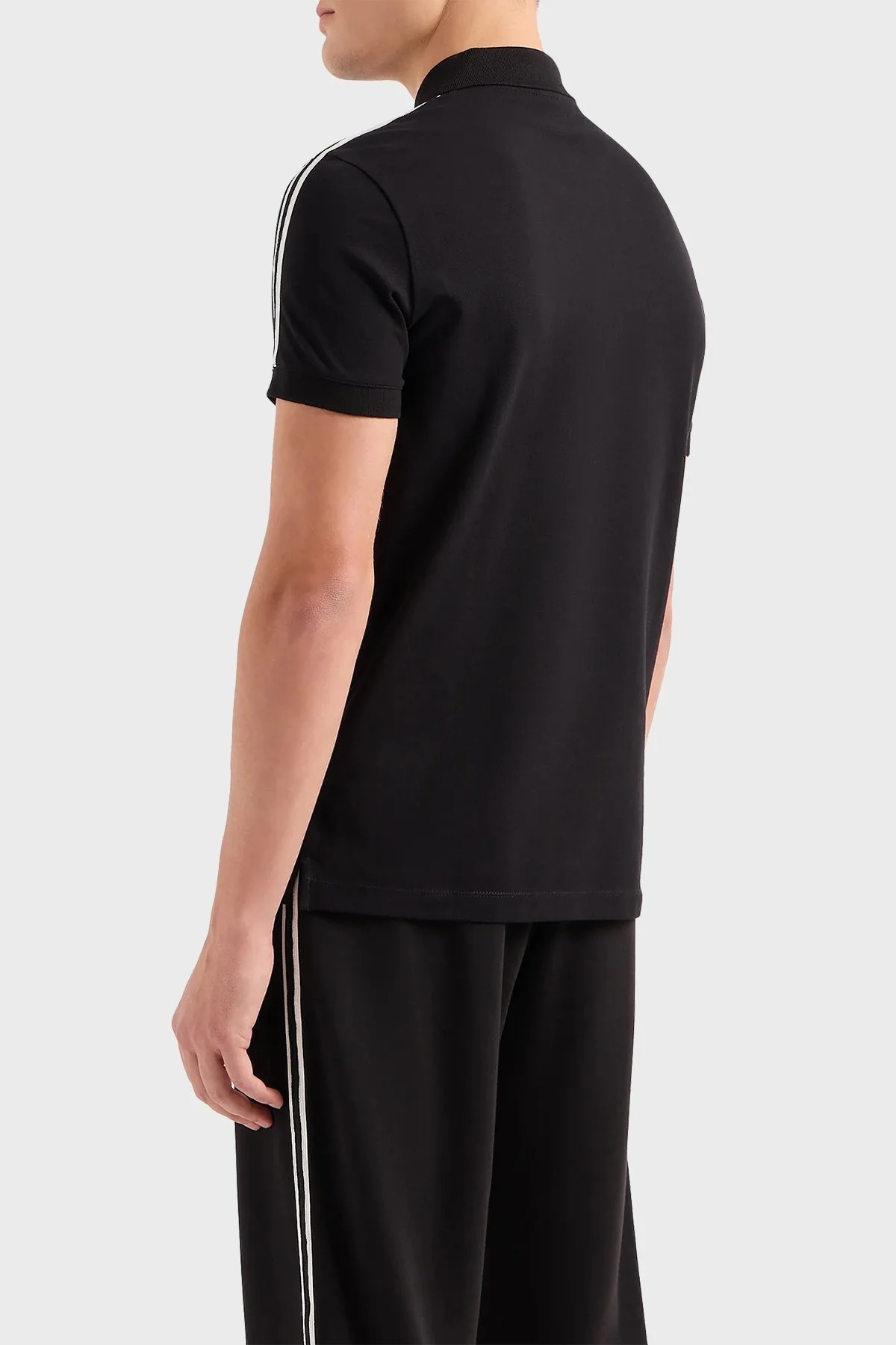 Armani Exchange Pamuklu Regular Fit Erkek Polo Yaka T Shirt 8NZFSG ZJ81Z 1200 SİYAH - 3