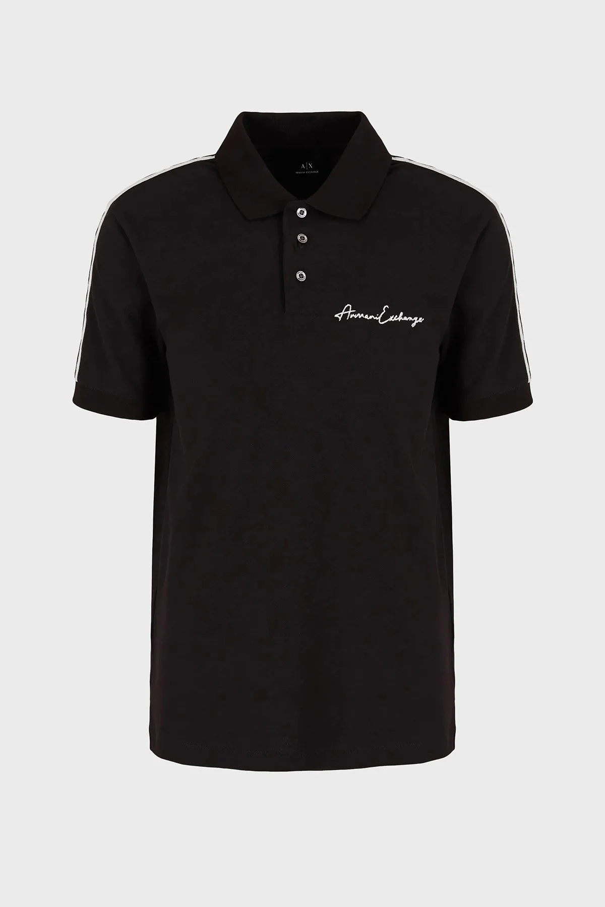Armani Exchange Pamuklu Regular Fit Erkek Polo Yaka T Shirt 8NZFSG ZJ81Z 1200 SİYAH - 5