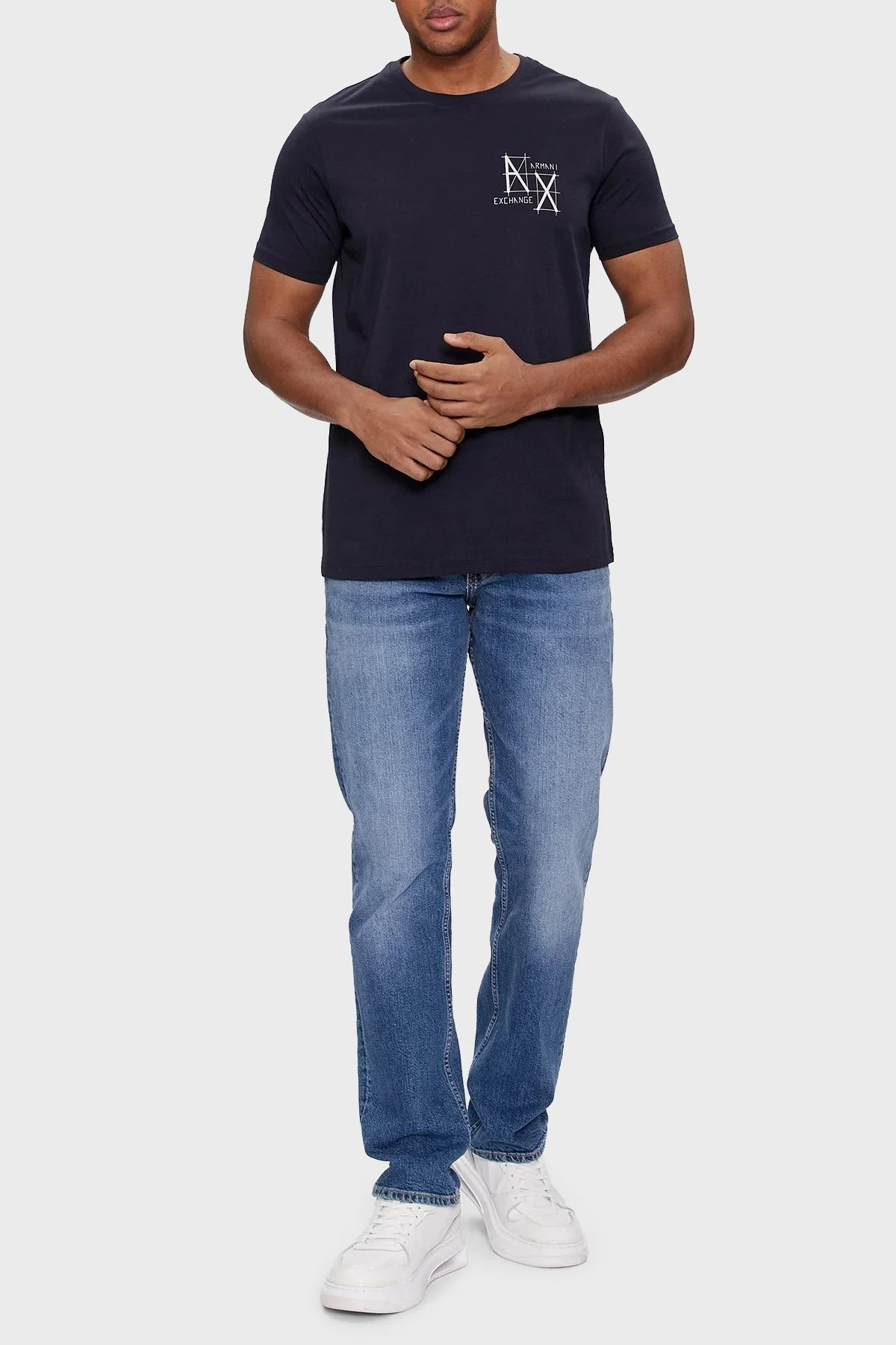 Armani Exchange Pamuklu Regular Fit Erkek T Shirt 3DZTHQ ZJBYZ 15CX LACİVERT - 3