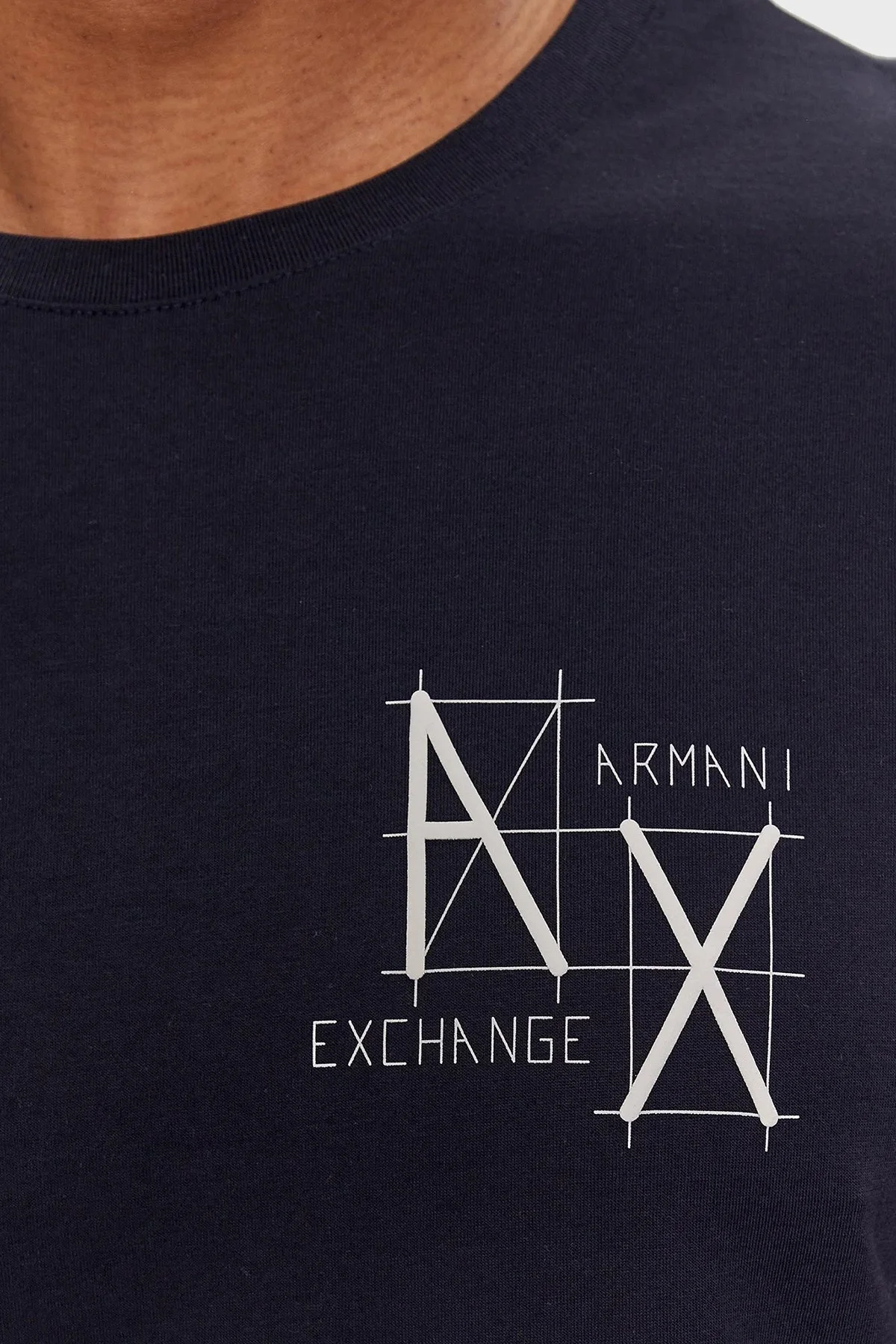 Armani Exchange Pamuklu Regular Fit Erkek T Shirt 3DZTHQ ZJBYZ 15CX LACİVERT - 5