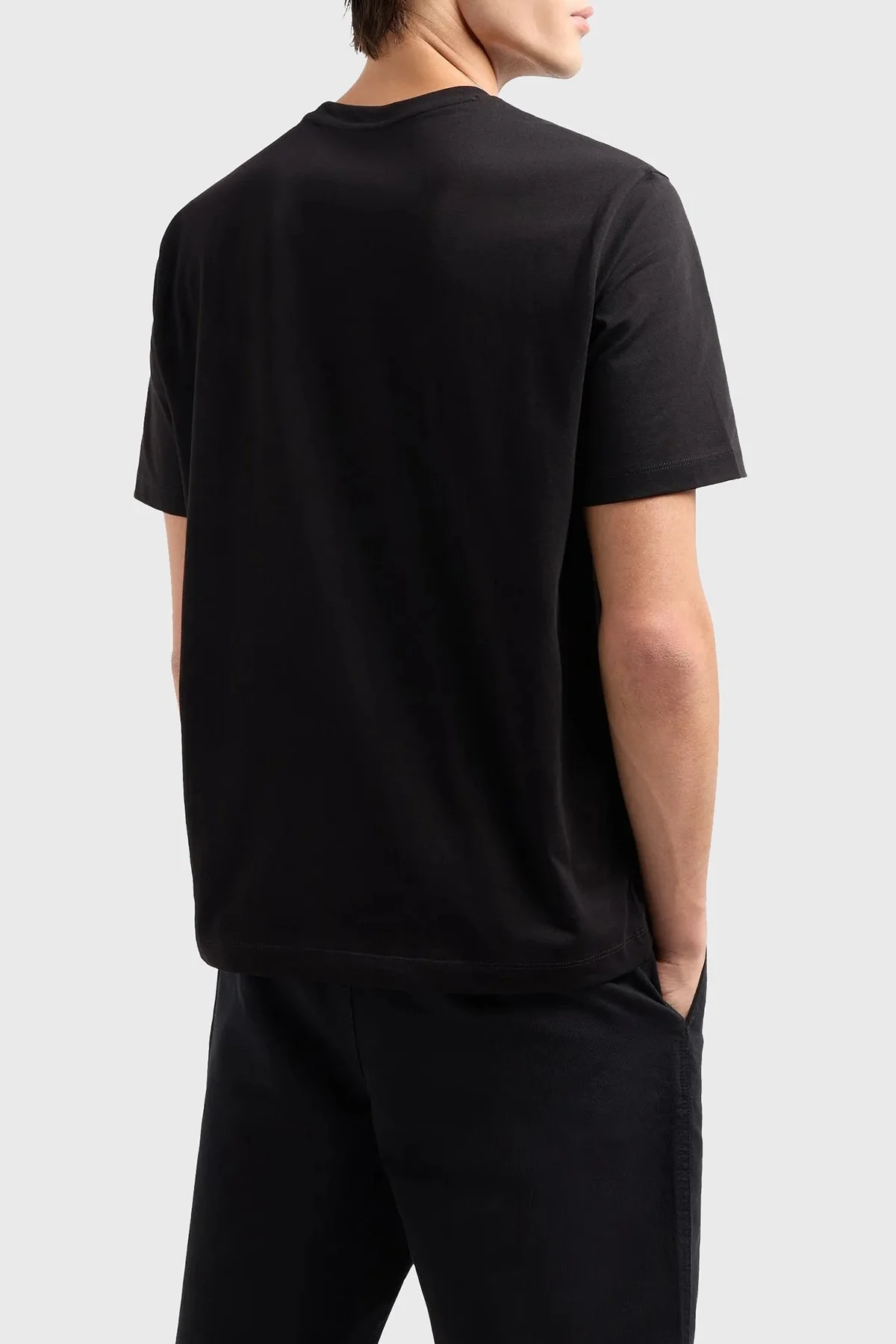 Armani Exchange Pamuklu Regular Fit Erkek T Shirt 6DZTLE ZJ9JZ 1200 SİYAH - 2