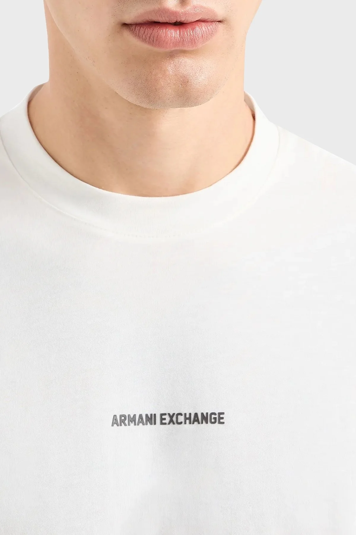Armani Exchange Pamuklu Regular Fit Erkek T Shirt 6DZTLS ZJLFZ 1116 BEYAZ - 9