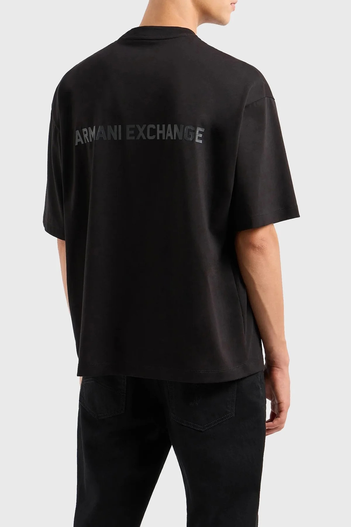 Armani Exchange Pamuklu Regular Fit Erkek T Shirt 6DZTLS ZJLFZ 1200 SİYAH - 2