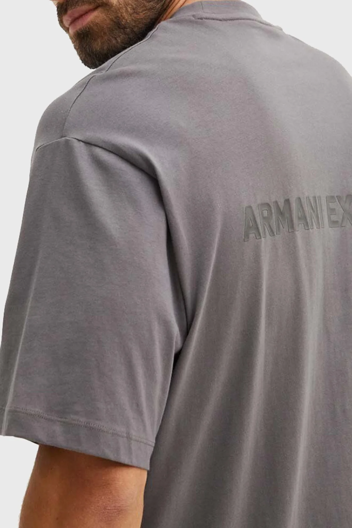 Armani Exchange Pamuklu Regular Fit Erkek T Shirt 6DZTLS ZJLFZ 19AA GRİ - 3