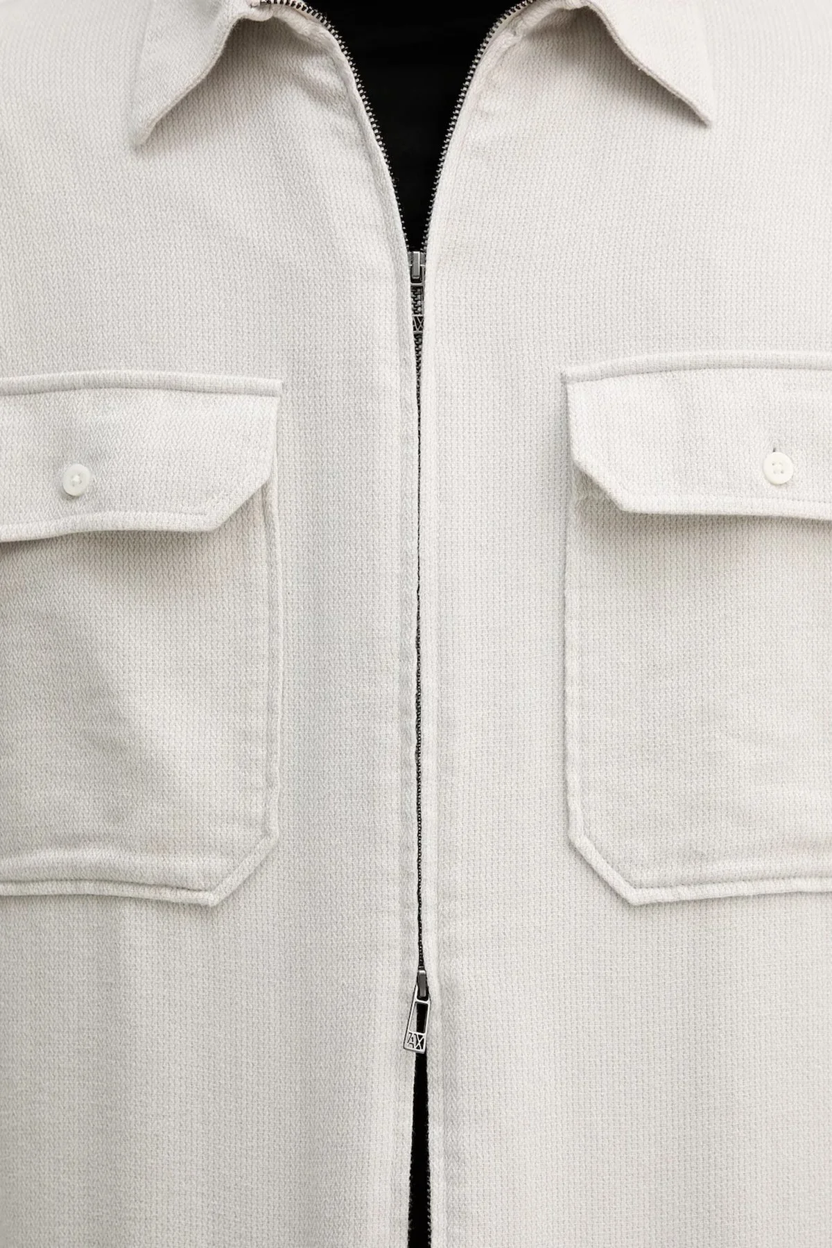 Armani Exchange Pamuklu Regular Fit Fermuarlı Cepli Erkek Gömlek XM001140 AF16611 F1020 EKRU - 5