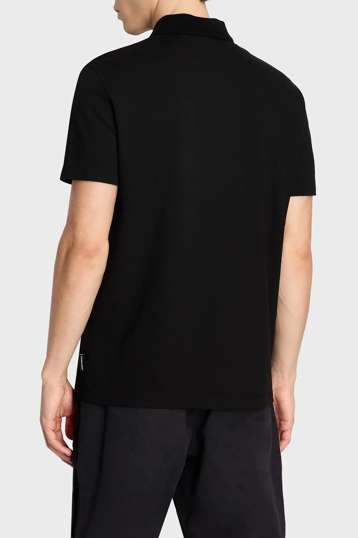 Armani Exchange Pamuklu Regular Fit Fermuarlı Erkek Polo Yaka T Shirt 6RZFHF ZJYCZ 1200 SİYAH - 2