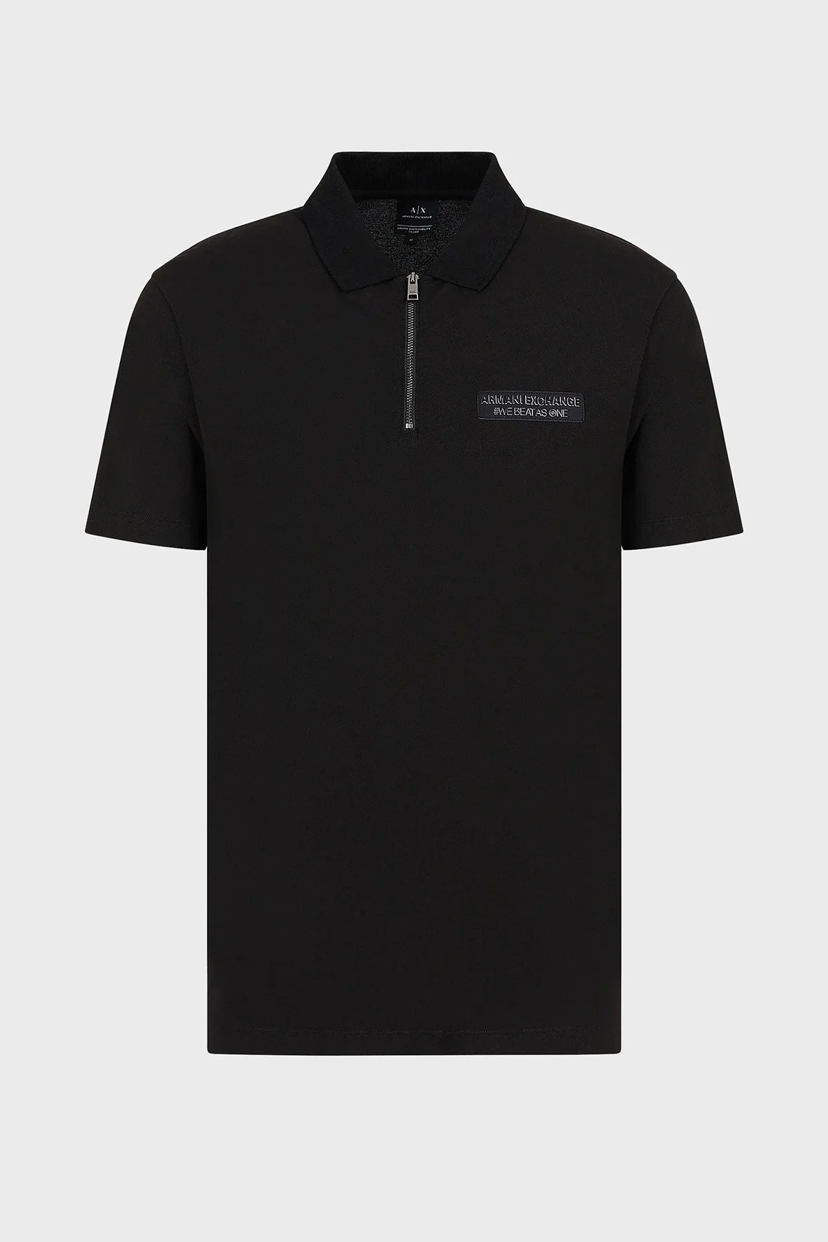 Armani Exchange Pamuklu Regular Fit Fermuarlı Erkek Polo Yaka T Shirt 6RZFHF ZJYCZ 1200 SİYAH - 4