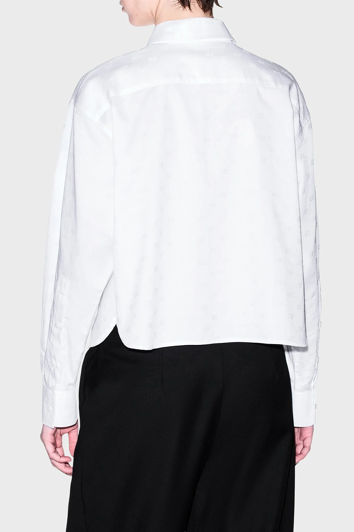 Armani Exchange Pamuklu Regular Fit Göğüs Cep Detaylı Kadın Gömlek XW002700 AF25758 F0028 Beyaz - 3