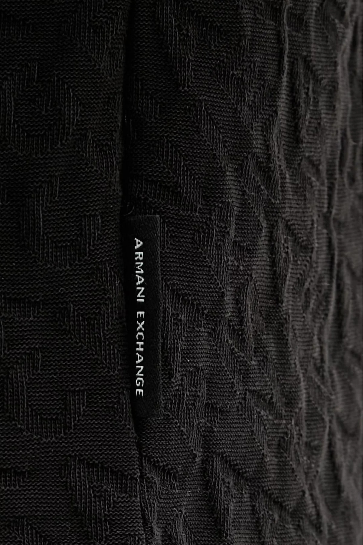 Armani Exchange Pamuklu Regular Fit Jakarlı Düğmeli Erkek Polo XM002346 AF10337 UC001 SİYAH - 5