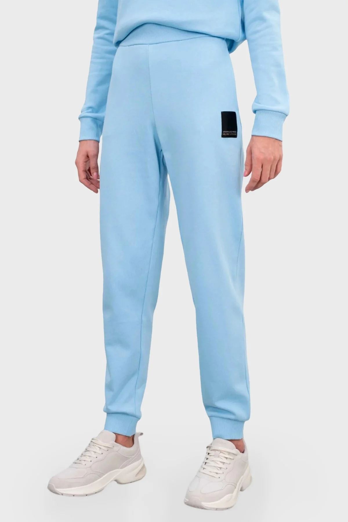 Armani Exchange Pamuklu Regular Fit Jogger Bayan Pantolon 3DYP91 YJFDZ 15DD MAVİ - 1