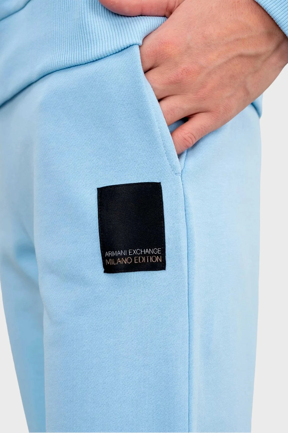 Armani Exchange Pamuklu Regular Fit Jogger Kadın Pantolon 3DYP91 YJFDZ 15DD MAVİ - 4