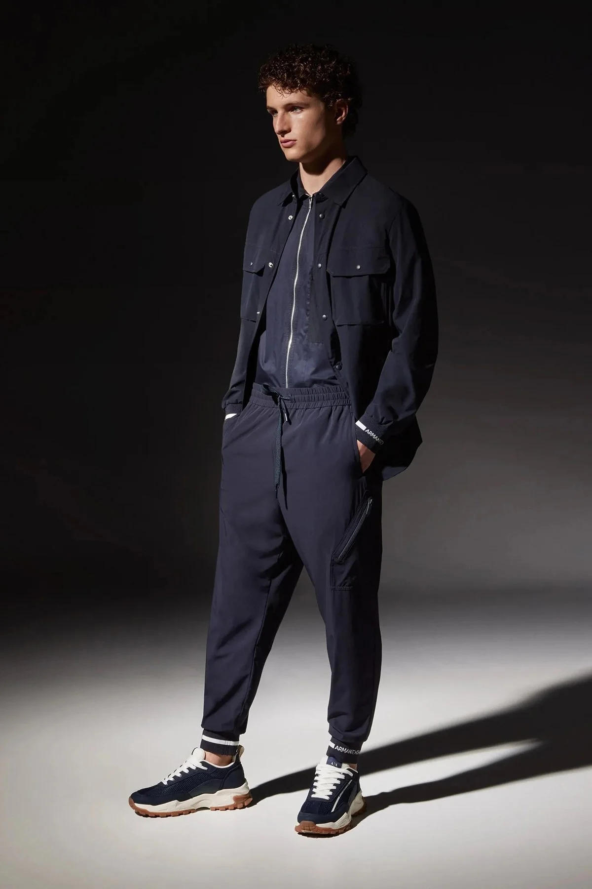 Armani Exchange Pamuklu Regular Fit Jogger Erkek Pantolon 3DZPLA ZJLGZ 1583 LACİVERT - 4