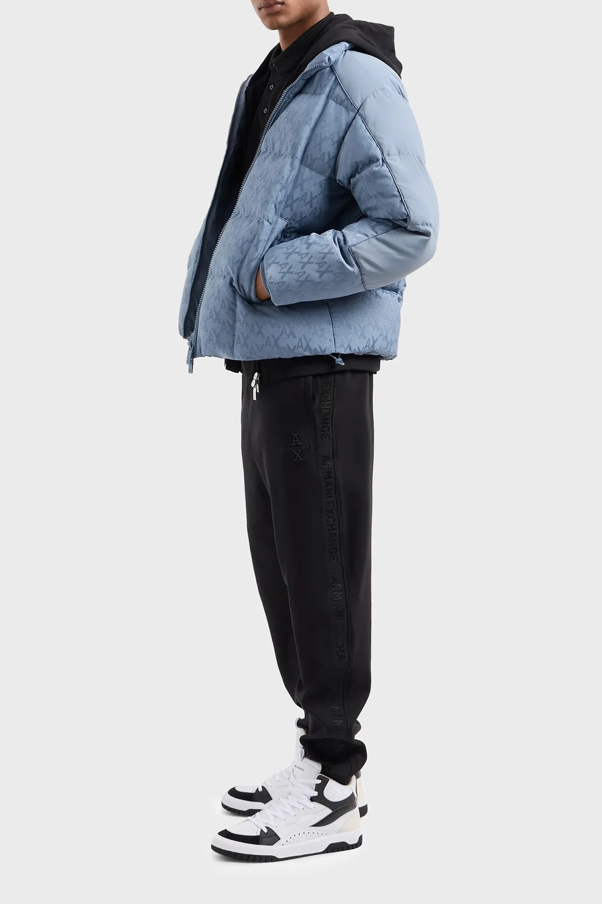 Armani Exchange Pamuklu Regular Fit Jogger Erkek Pantolon 6DZPLC ZJNNZ 1200 SİYAH - 3