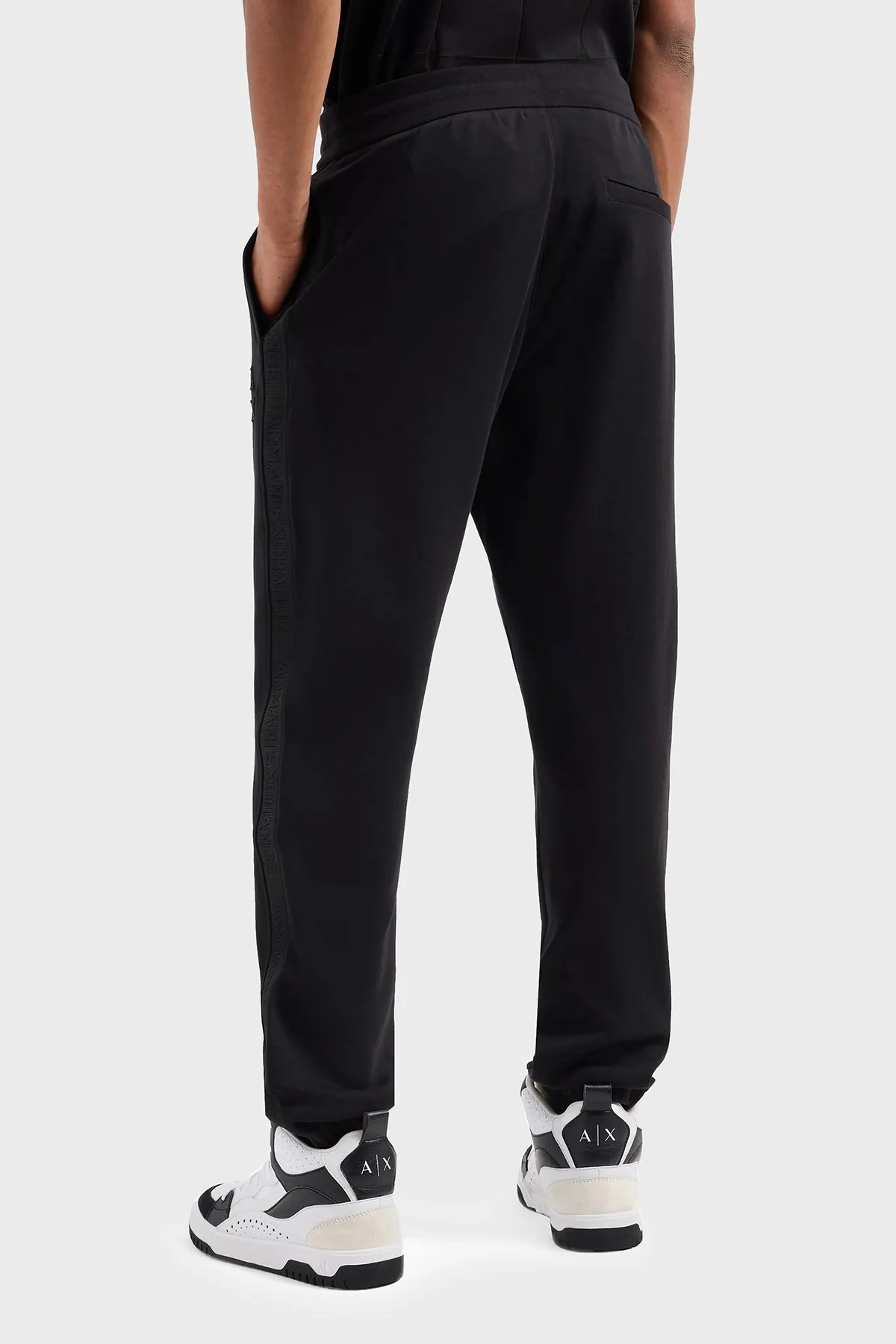 Armani Exchange Pamuklu Regular Fit Jogger Erkek Pantolon 6DZPLC ZJNNZ 1200 SİYAH - 5