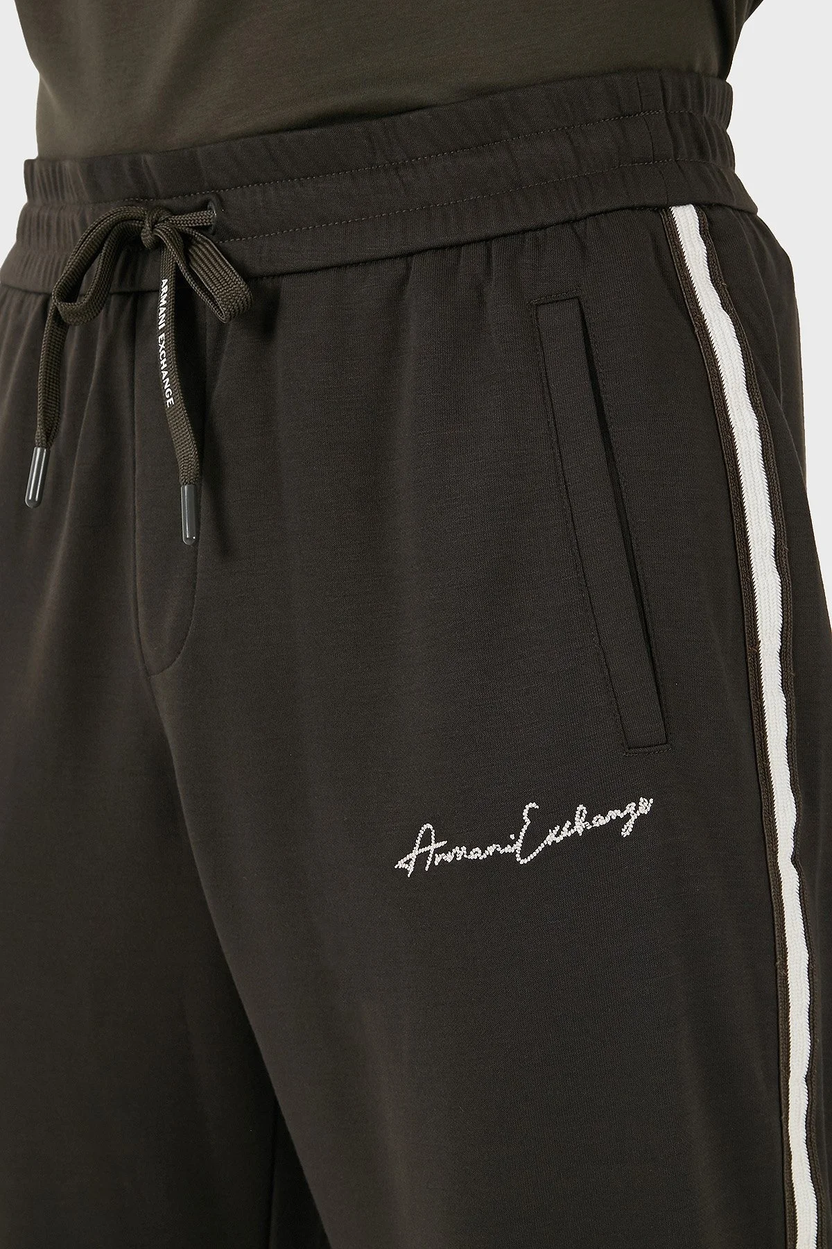 Armani Exchange Pamuklu Regular Fit Jogger Erkek Pantolon 8NZPSG Z9N1Z 1832 HAKİ - 4