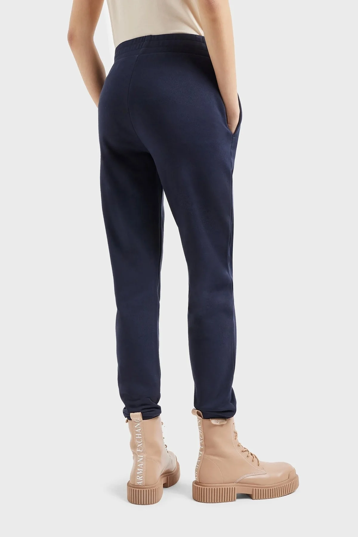 Armani Exchange Pamuklu Regular Fit Jogger Spor Bayan Pantolon 3DYP76 YJFFZ 1593 LACİVERT - 3