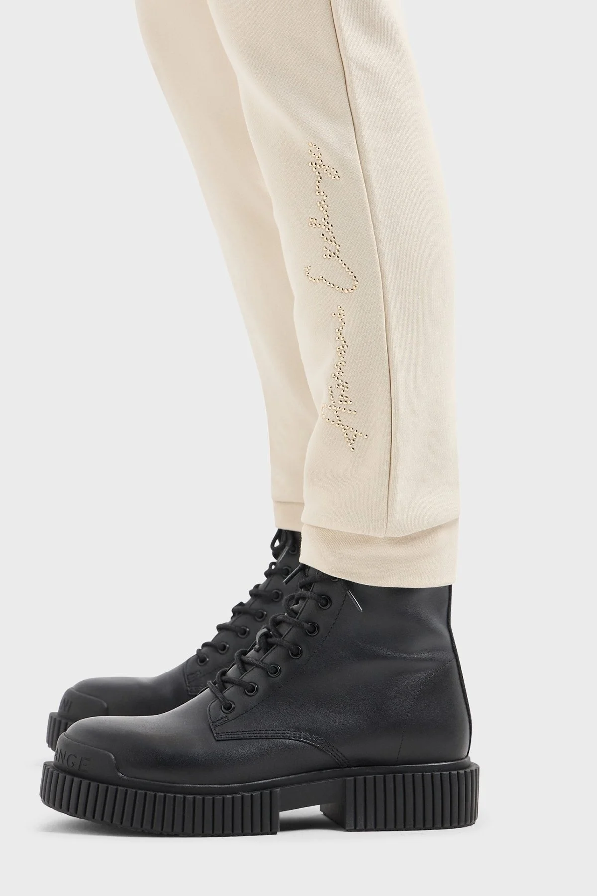 Armani Exchange Pamuklu Regular Fit Jogger Spor Bayan Pantolon 3DYP76 YJFFZ 1787 BEJ - 4