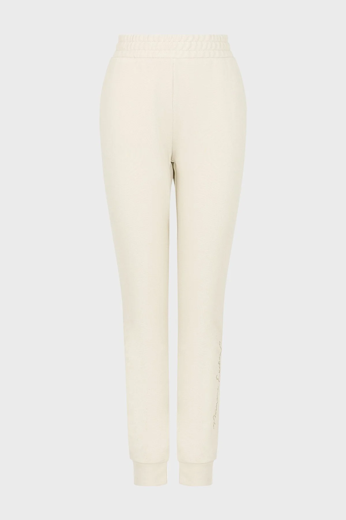 Armani Exchange Pamuklu Regular Fit Jogger Spor Kadın Pantolon 3DYP76 YJFFZ 1787 Bej - 5