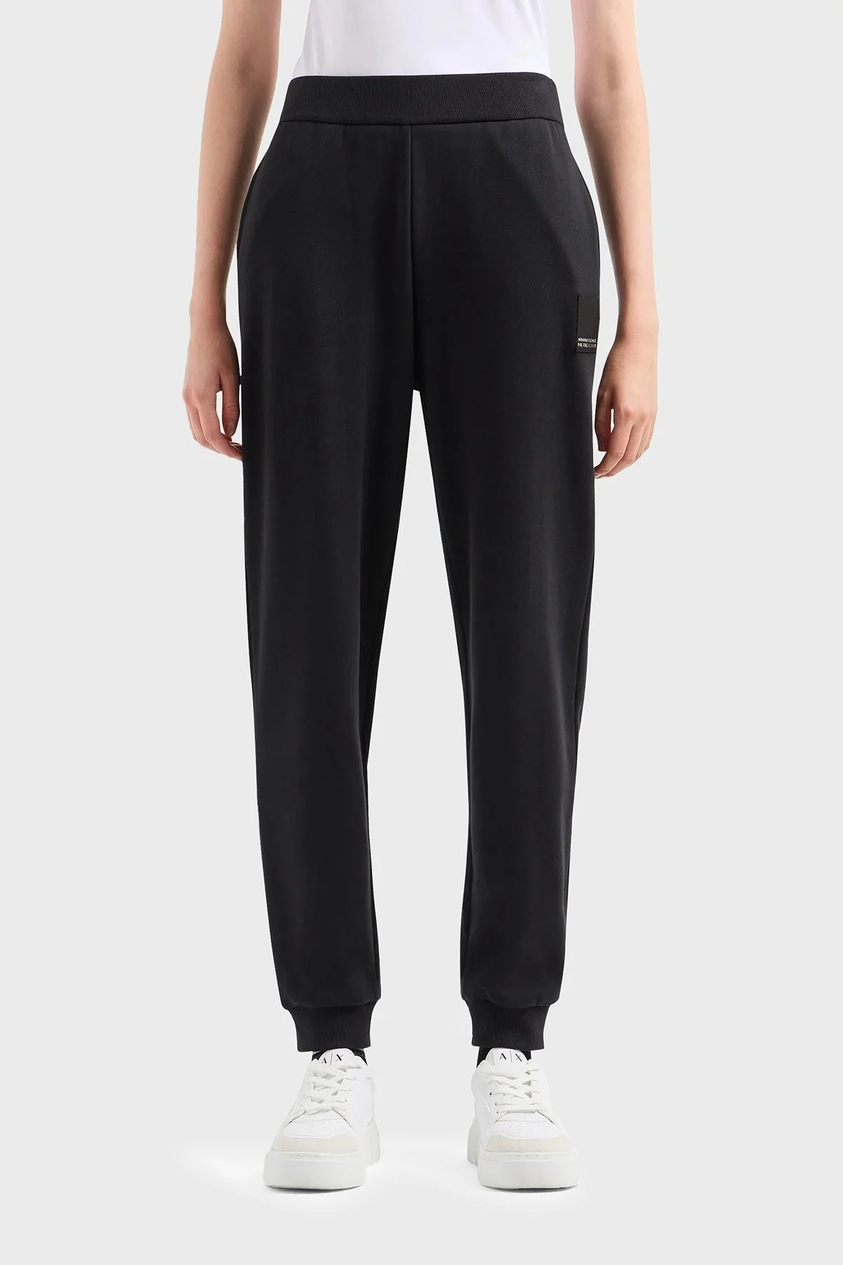 Armani Exchange Pamuklu Regular Fit Jogger Spor Bayan Pantolon 3DYP91 YJFDZ 1200 SİYAH - 1
