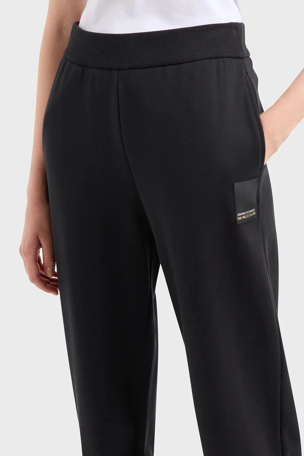 Armani Exchange Pamuklu Regular Fit Jogger Spor Bayan Pantolon 3DYP91 YJFDZ 1200 SİYAH - 4