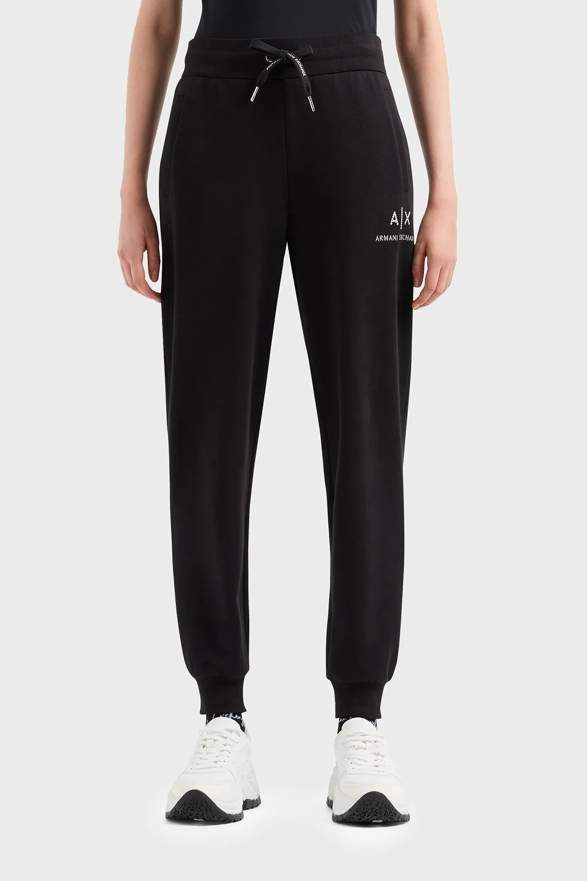 Armani Exchange Pamuklu Regular Fit Jogger Spor Bayan Pantolon 3DYPAG YJ68Z 1200 SİYAH - 1