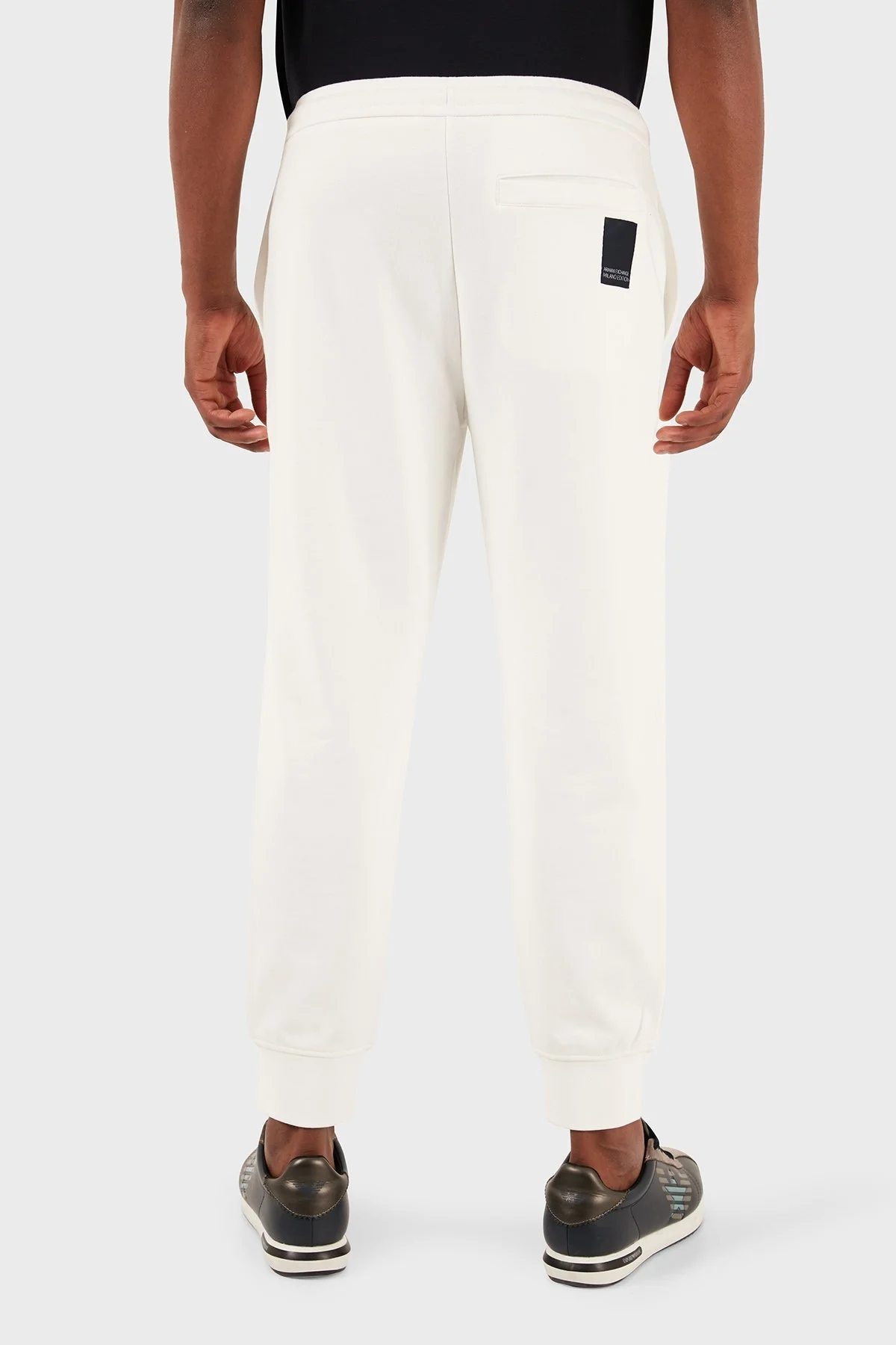 Armani Exchange Pamuklu Regular Fit Jogger Spor Erkek Pantolon 3DZPHH ZJGGZ 1116 BEYAZ - 5