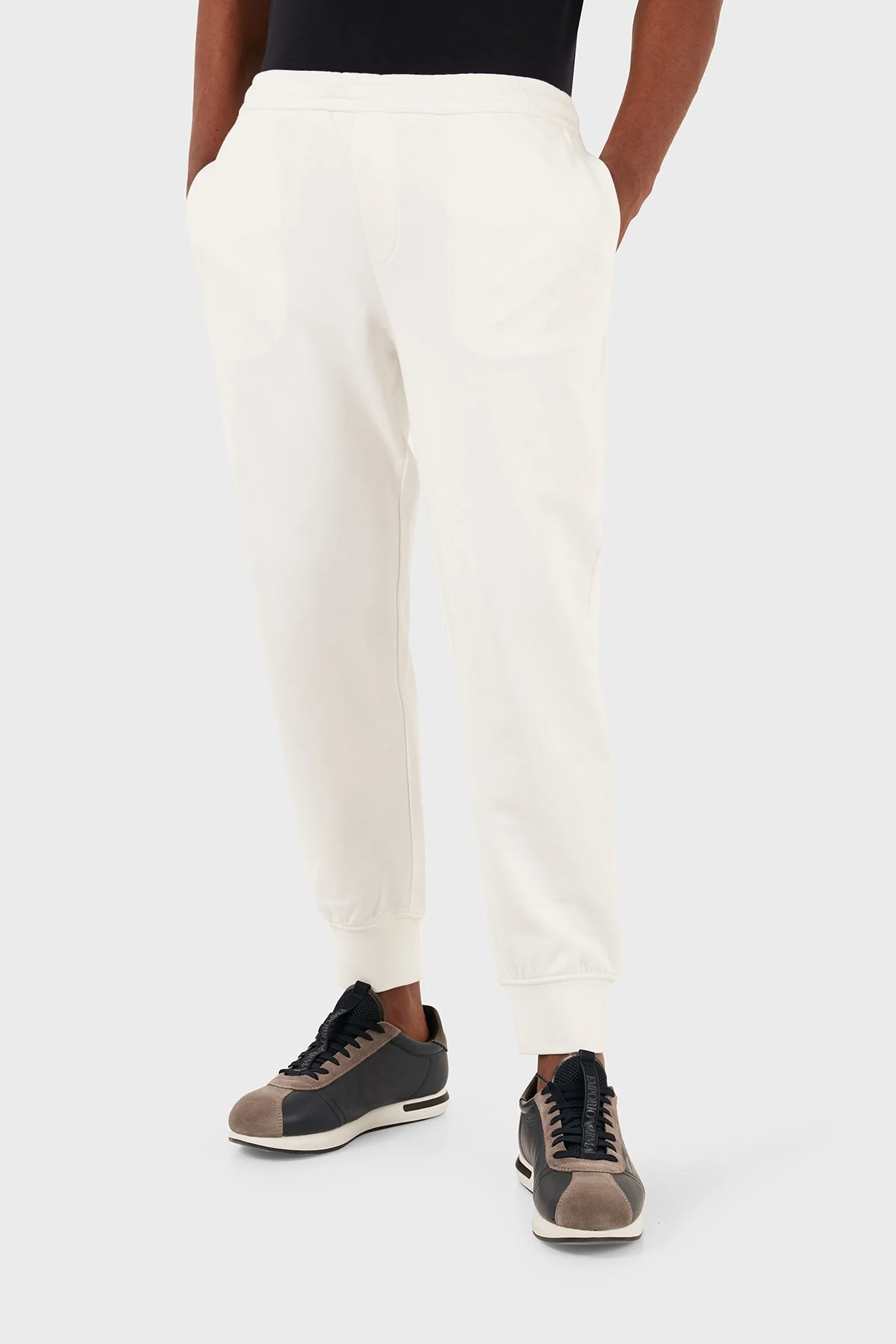 Armani Exchange Pamuklu Regular Fit Jogger Spor Erkek Pantolon 3DZPHH ZJGGZ 1116 BEYAZ - 1