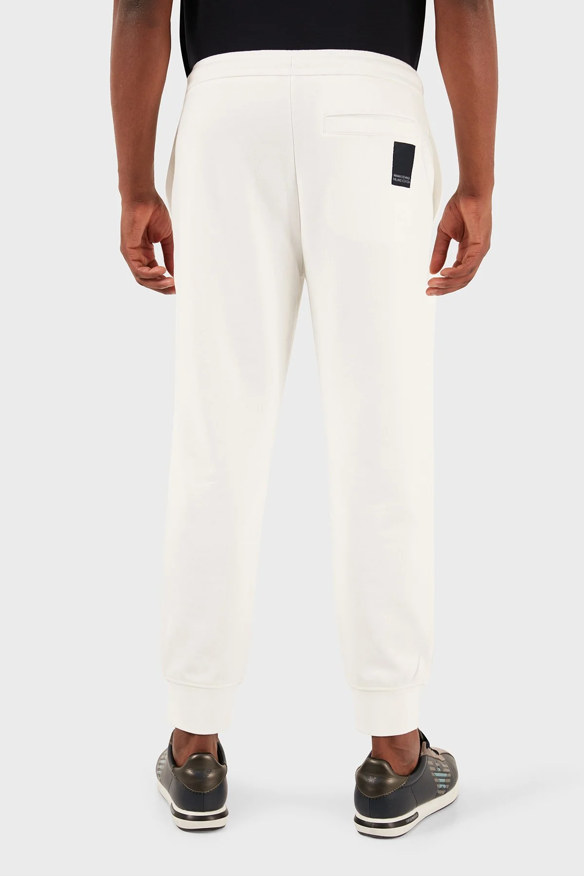 Armani Exchange Pamuklu Regular Fit Jogger Spor Erkek Pantolon 3DZPHH ZJGGZ 1116 BEYAZ - 5