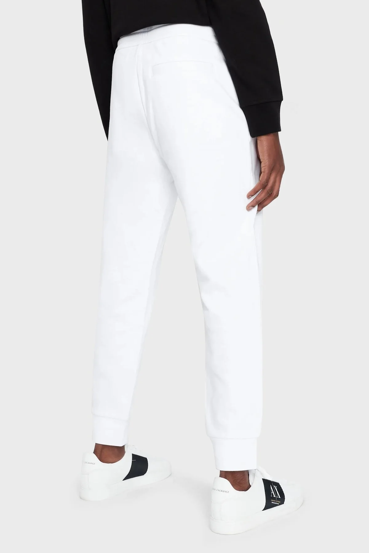 Armani Exchange Pamuklu Regular Fit Jogger Spor Erkek Pantolon 3RZPAA ZJ83Z 1100 BEYAZ - 2
