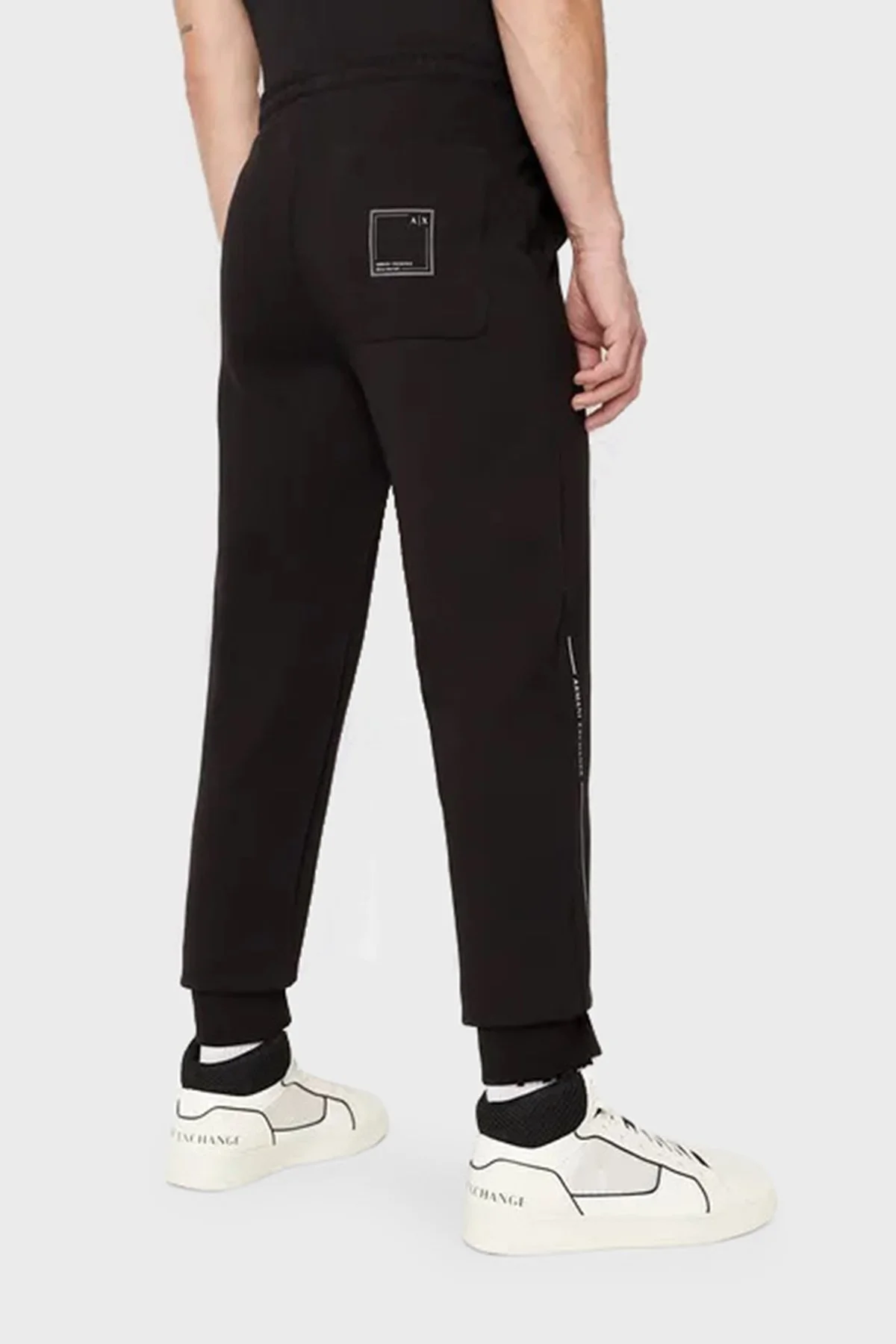 Armani Exchange Pamuklu Regular Fit Jogger Spor Erkek Pantolon 3RZPBB ZJCAZ 1200 SİYAH - 2