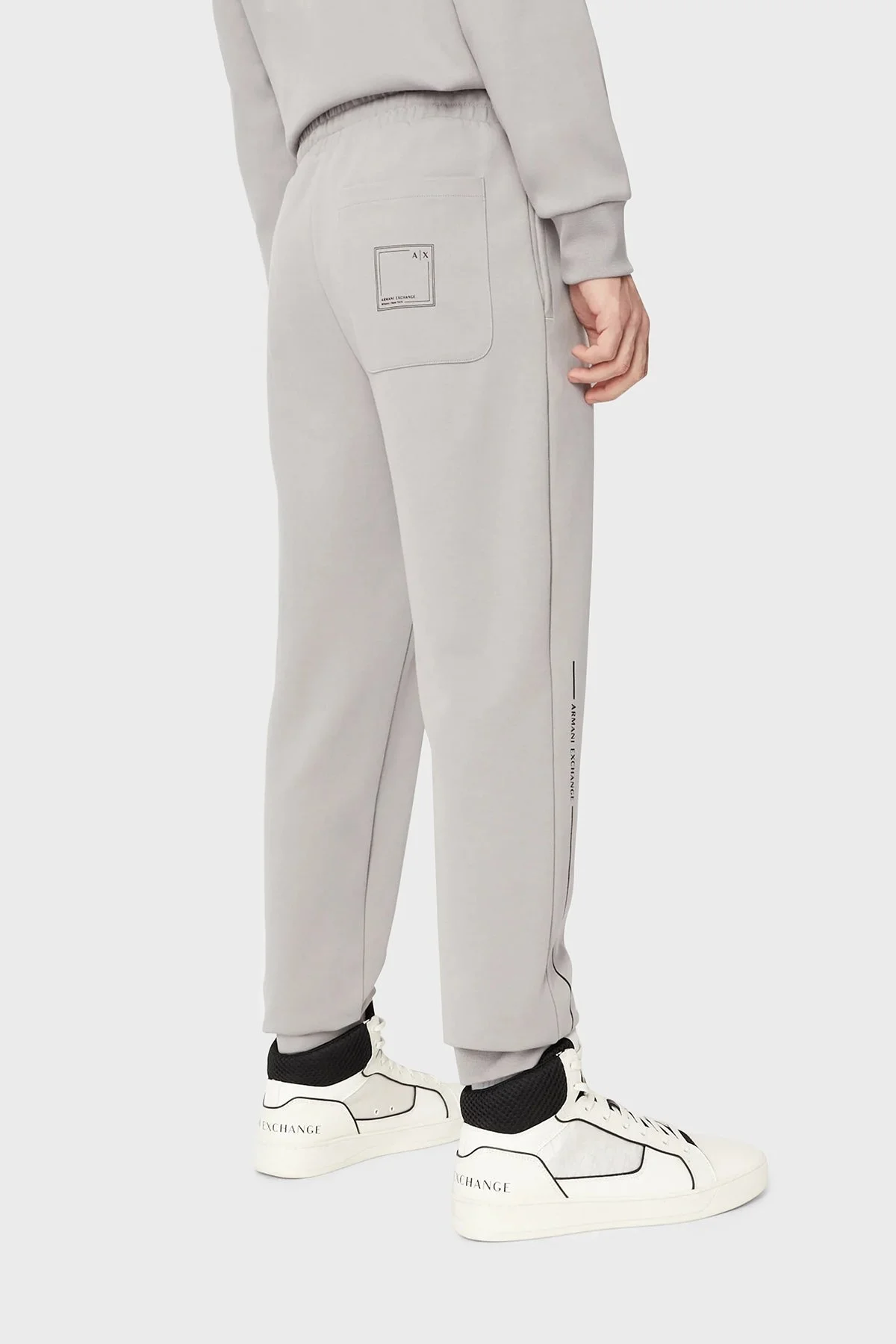 Armani Exchange Pamuklu Regular Fit Jogger Spor Erkek Pantolon 3RZPBB ZJCAZ 1913 GRİ - 2