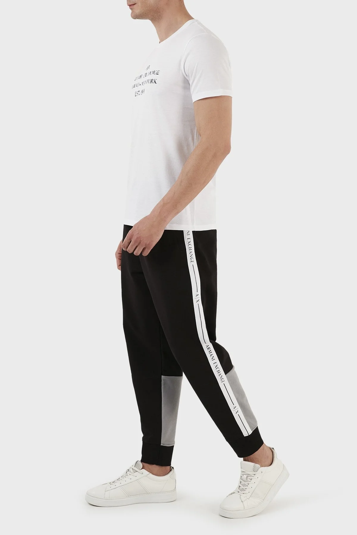 Armani Exchange Pamuklu Regular Fit Jogger Spor Erkek Pantolon 3RZPFB ZJDEZ 52AF SİYAH - 2