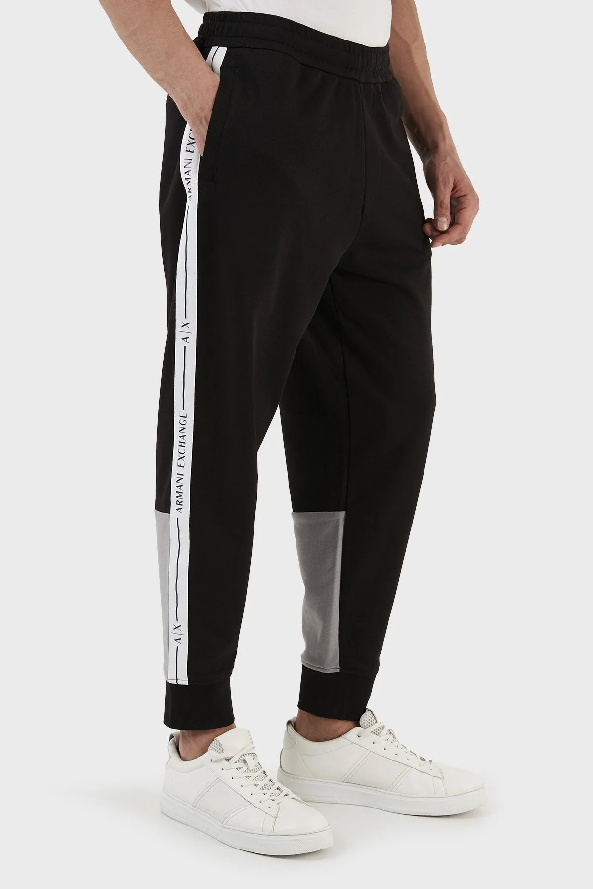 Armani Exchange Pamuklu Regular Fit Jogger Spor Erkek Pantolon 3RZPFB ZJDEZ 52AF SİYAH - 4
