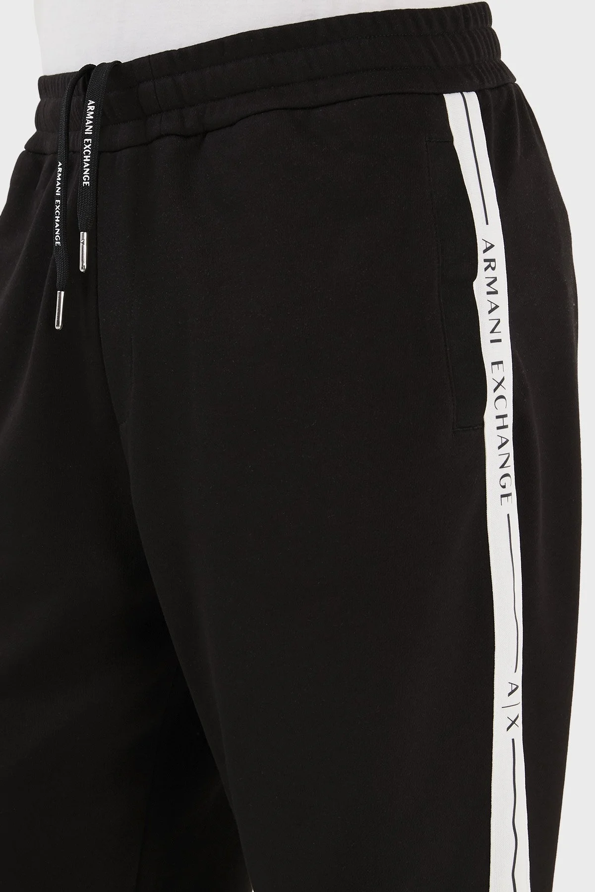 Armani Exchange Pamuklu Regular Fit Jogger Spor Erkek Pantolon 3RZPFB ZJDEZ 52AF SİYAH - 5