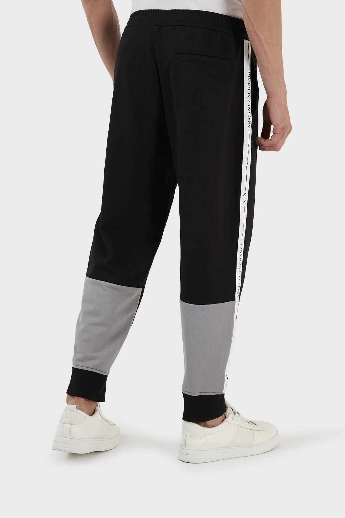 Armani Exchange Pamuklu Regular Fit Jogger Spor Erkek Pantolon 3RZPFB ZJDEZ 52AF SİYAH - 6