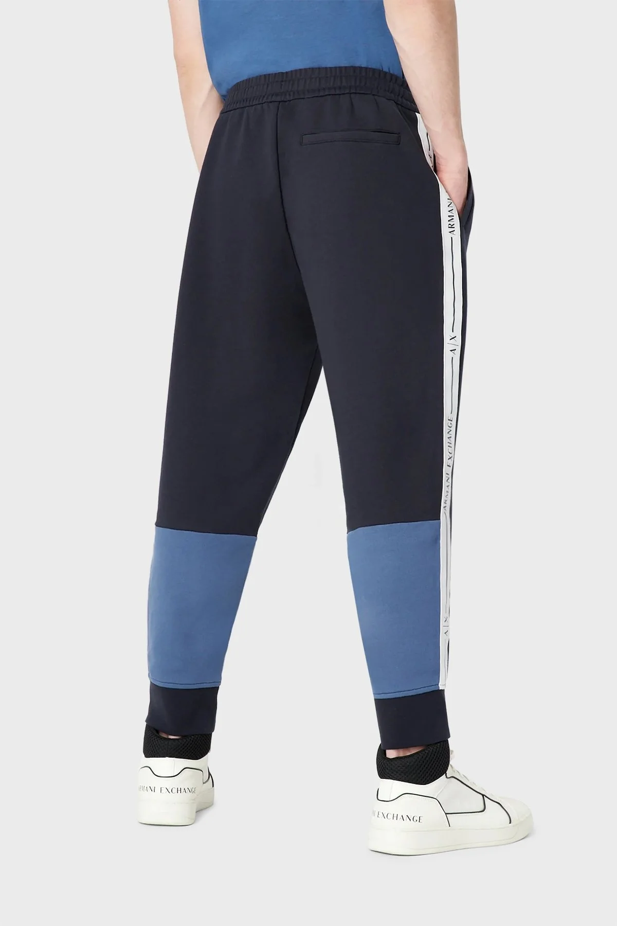 Armani Exchange Pamuklu Regular Fit Jogger Spor Erkek Pantolon 3RZPFB ZJDEZ 85CE LACİVERT - 2