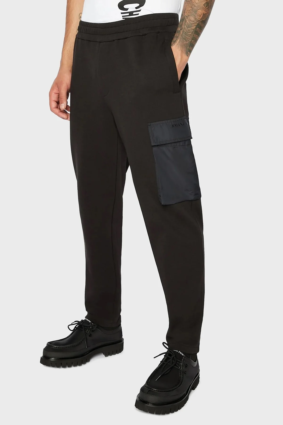 Armani Exchange Pamuklu Regular Fit Jogger Spor Erkek Pantolon 3RZPFE ZJXGZ 1200 SİYAH - 1