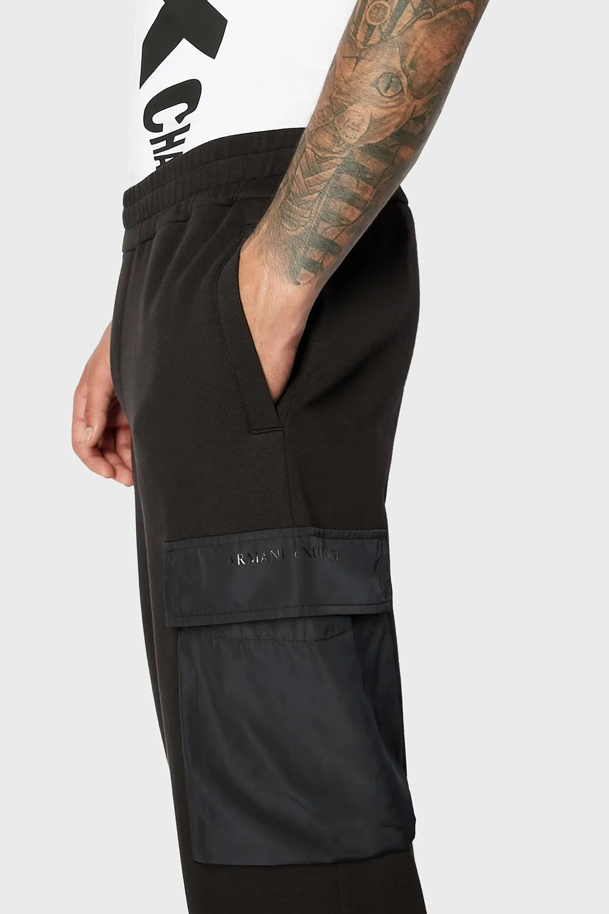 Armani Exchange Pamuklu Regular Fit Jogger Spor Erkek Pantolon 3RZPFE ZJXGZ 1200 SİYAH - 3