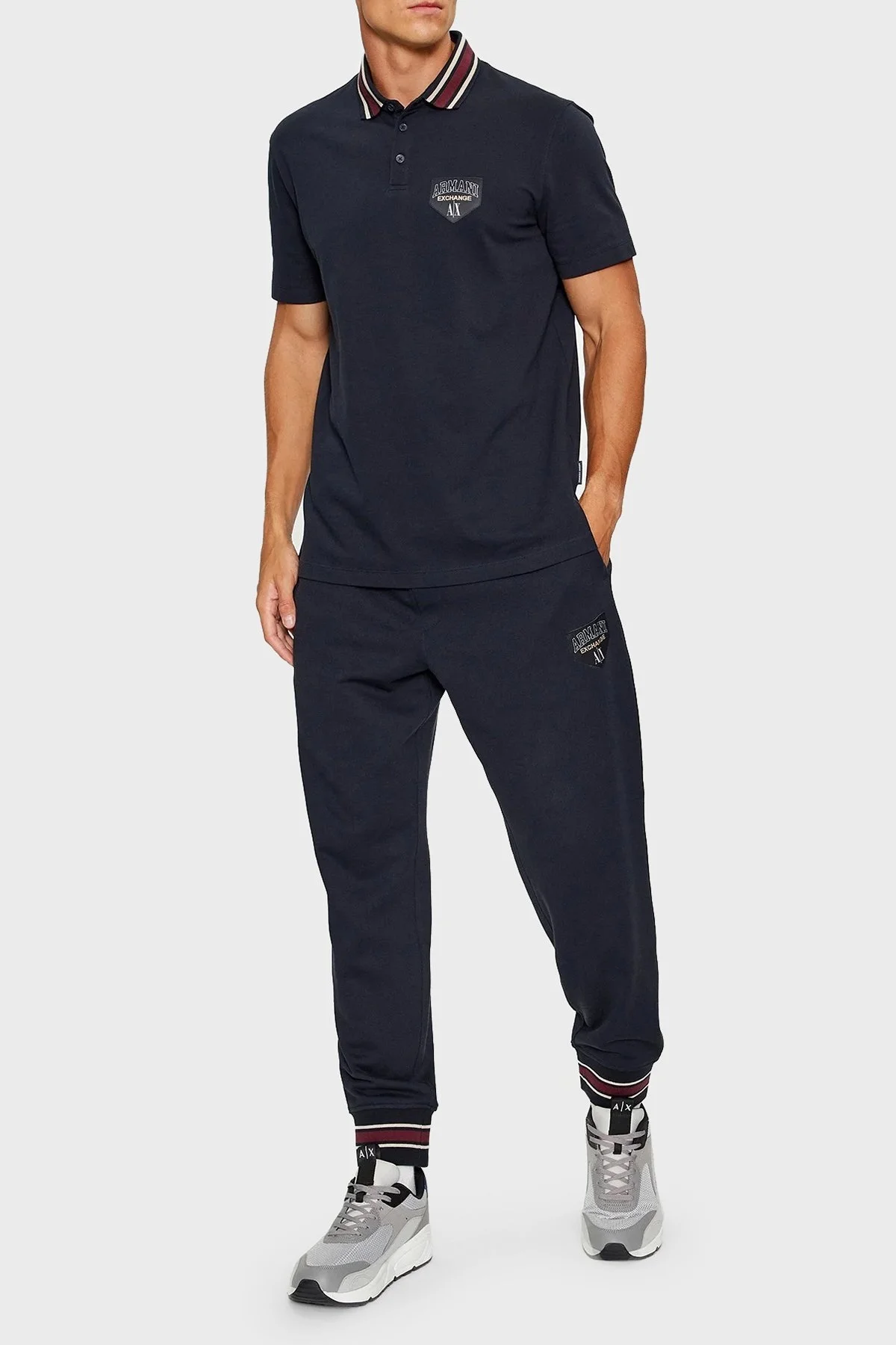 Armani Exchange Pamuklu Regular Fit Jogger Spor Erkek Pantolon 6RZPJF ZJDPZ 1510 LACİVERT - 8