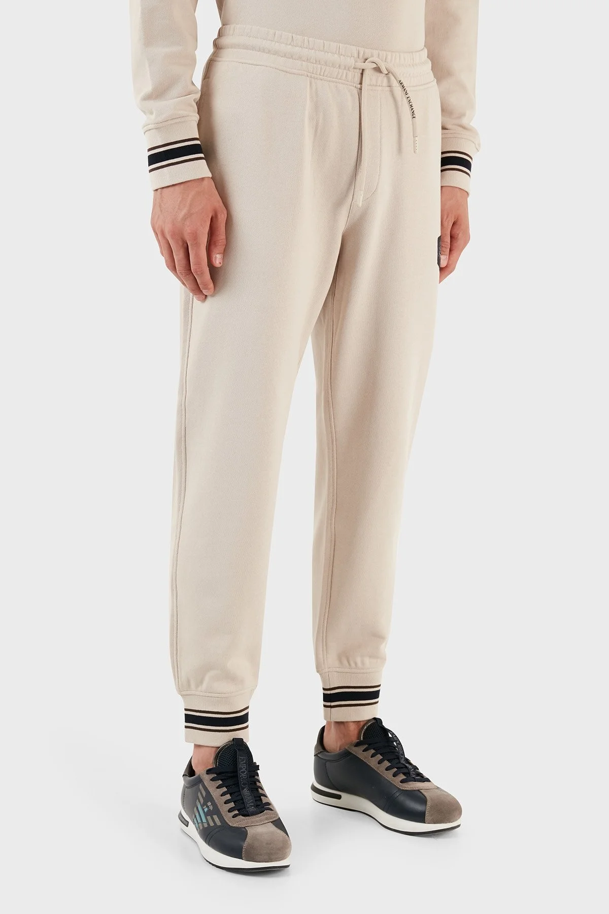 Armani Exchange Pamuklu Regular Fit Jogger Spor Erkek Pantolon 6RZPJF ZJDPZ 1934 BEJ - 4